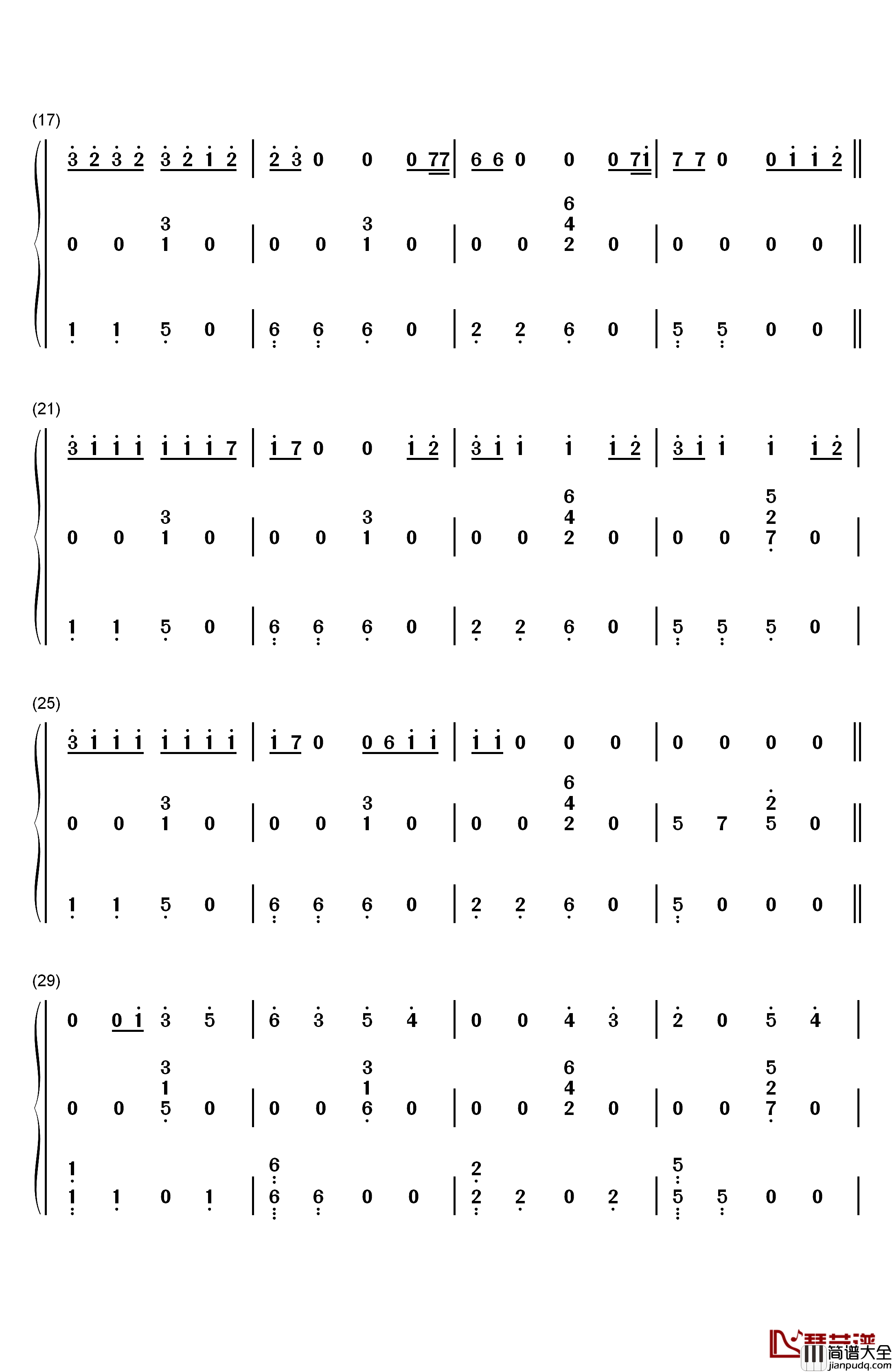 Anxiety钢琴简谱_数字双手_Julia_Michaels_Selena_Gomez