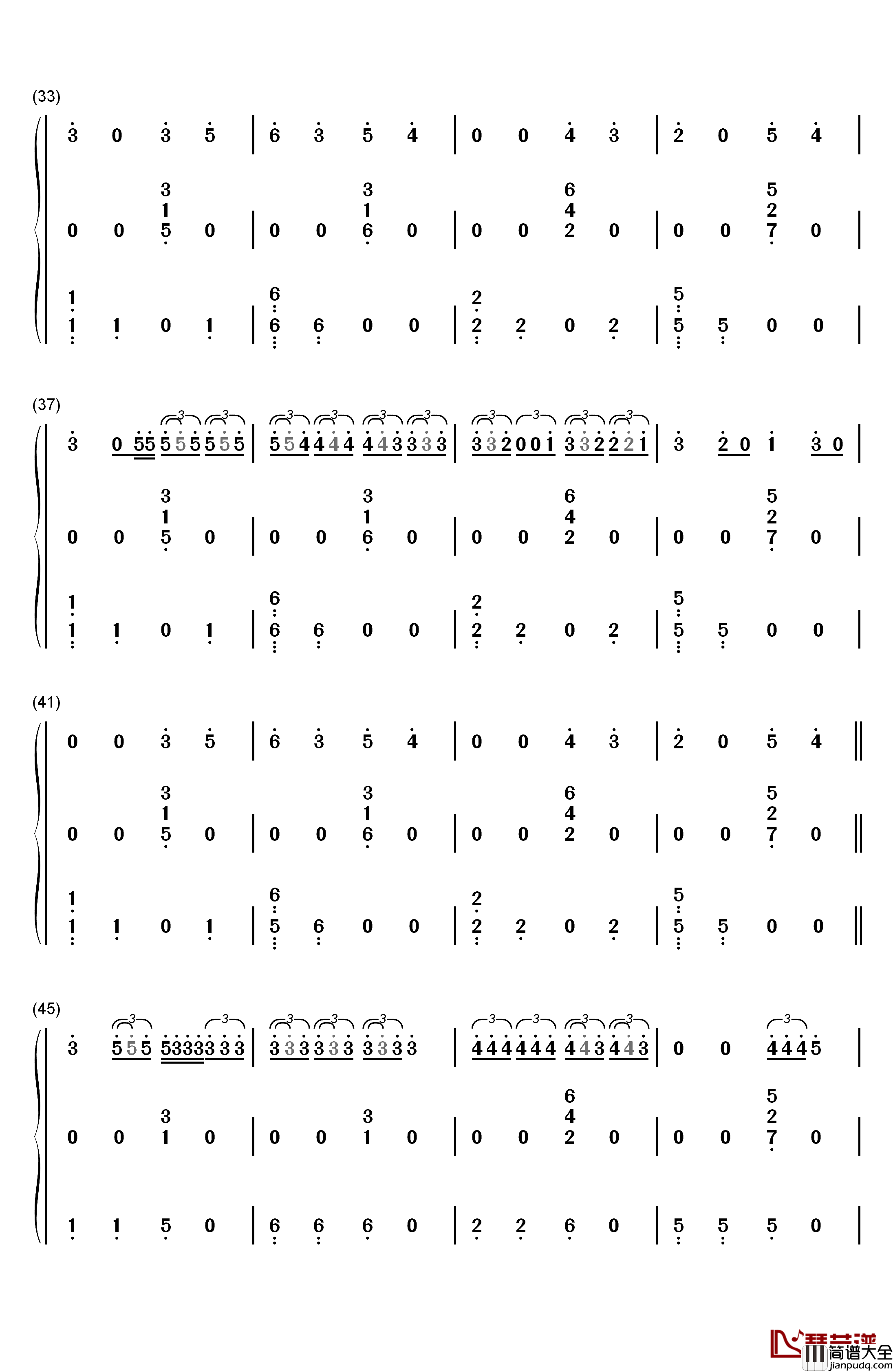 Anxiety钢琴简谱_数字双手_Julia_Michaels_Selena_Gomez