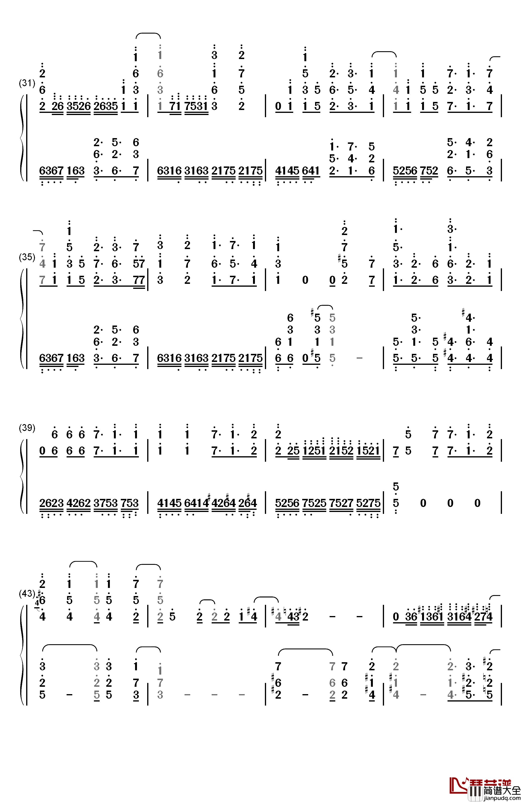 Colorful_Wing钢琴简谱_数字双手_森嶋优花_大和田仁美_井泽诗织