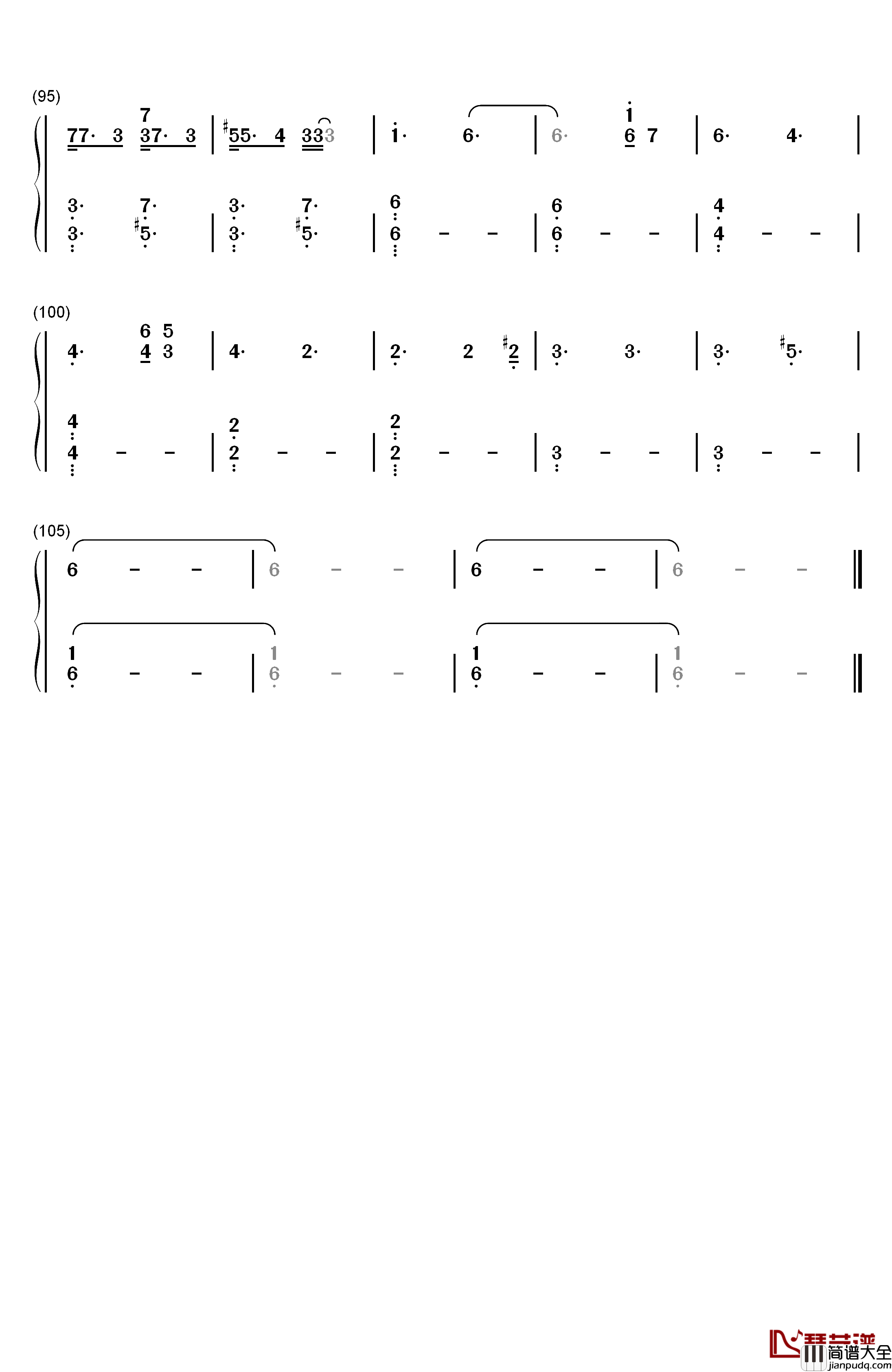 7_Rings钢琴简谱_数字双手_Ariana_Grande