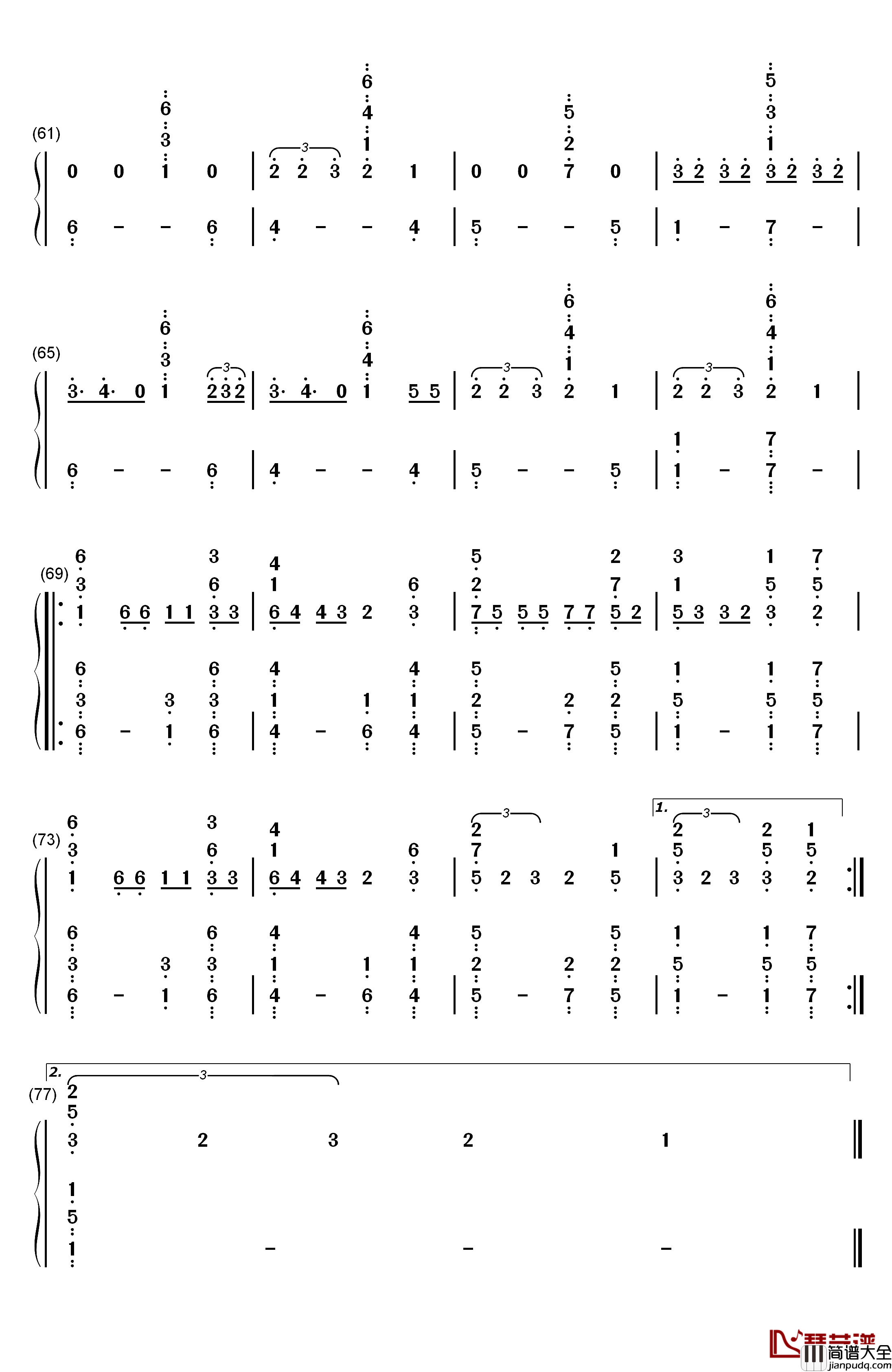 None_Of_My_Business钢琴简谱_数字双手_Cher_Lloyd