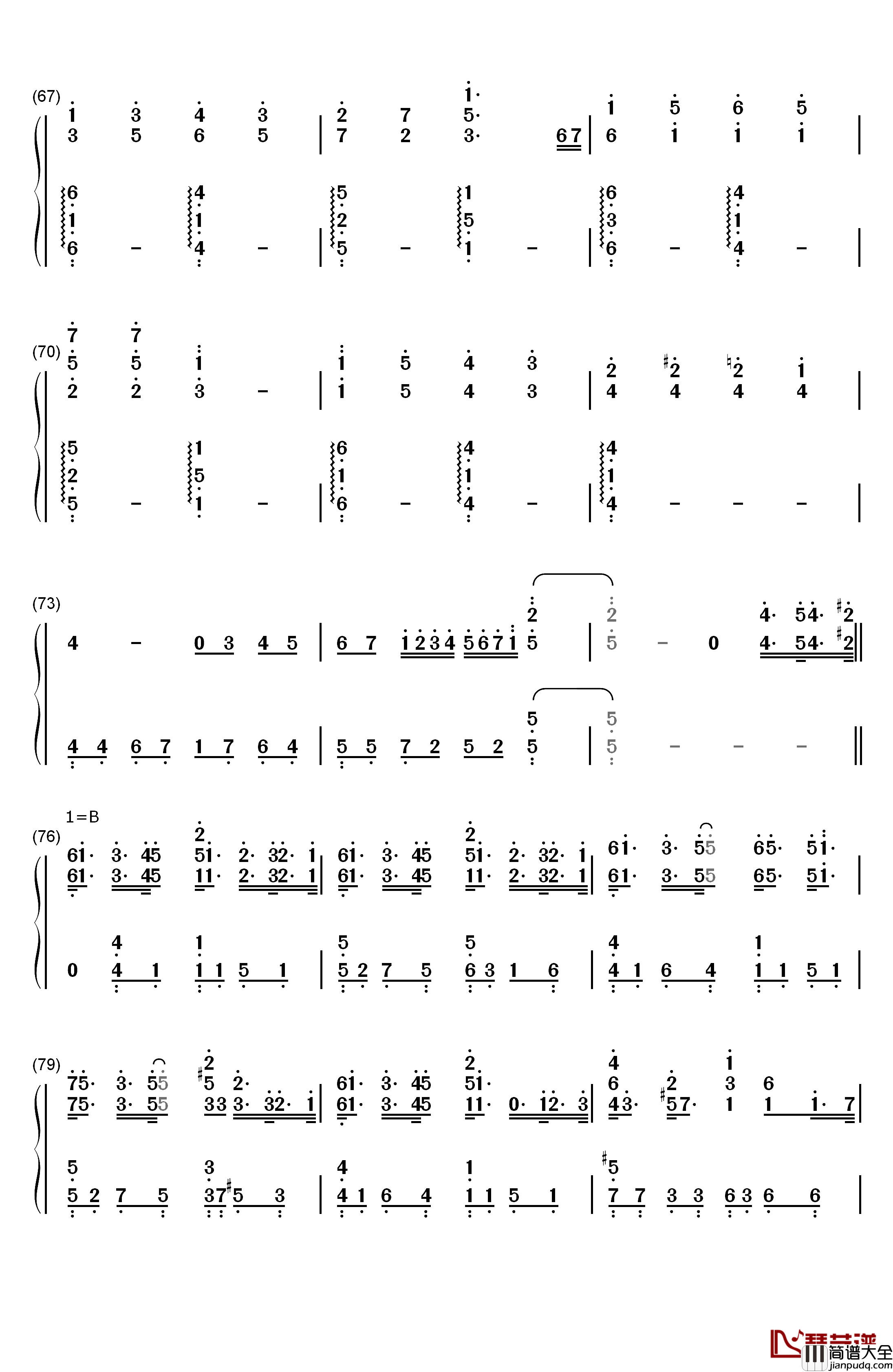 Lemon钢琴简谱_数字双手_米津玄师