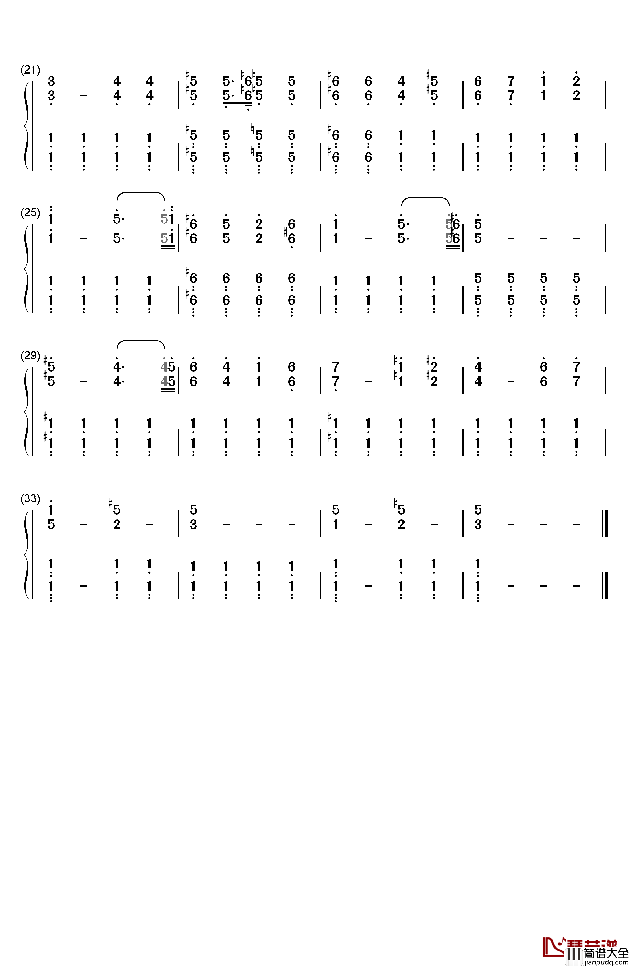 方舟生存进化主题曲钢琴简谱_数字双手_Gareth_Coker