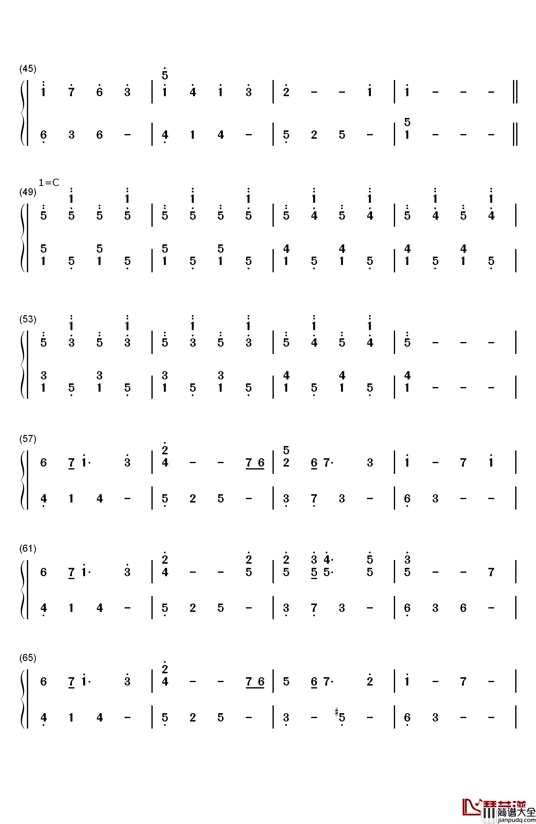Cry_for_the_Moon钢琴简谱_数字双手_出羽良彰