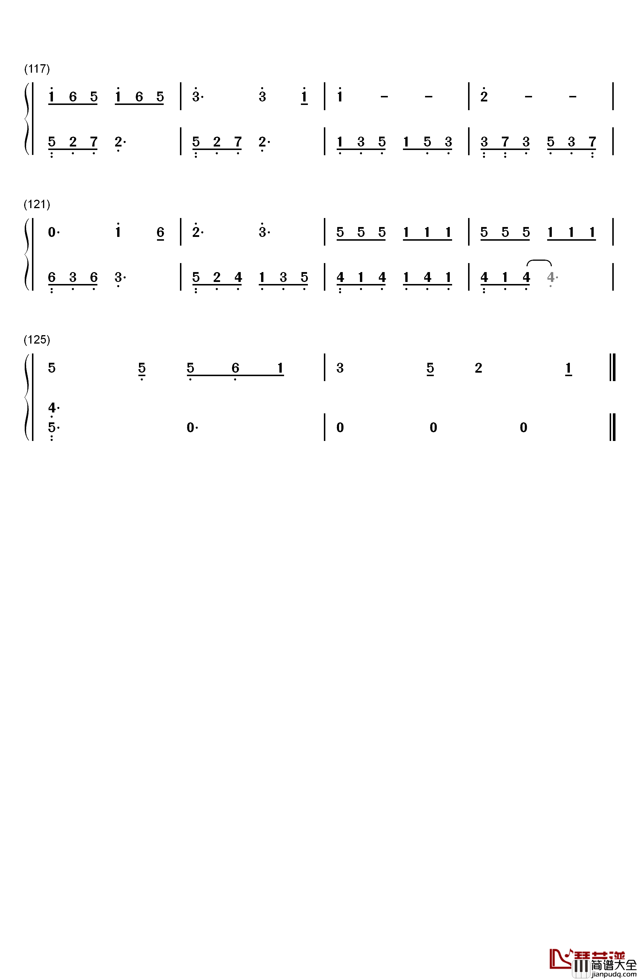 Make_It_Count钢琴简谱_数字双手_Chen