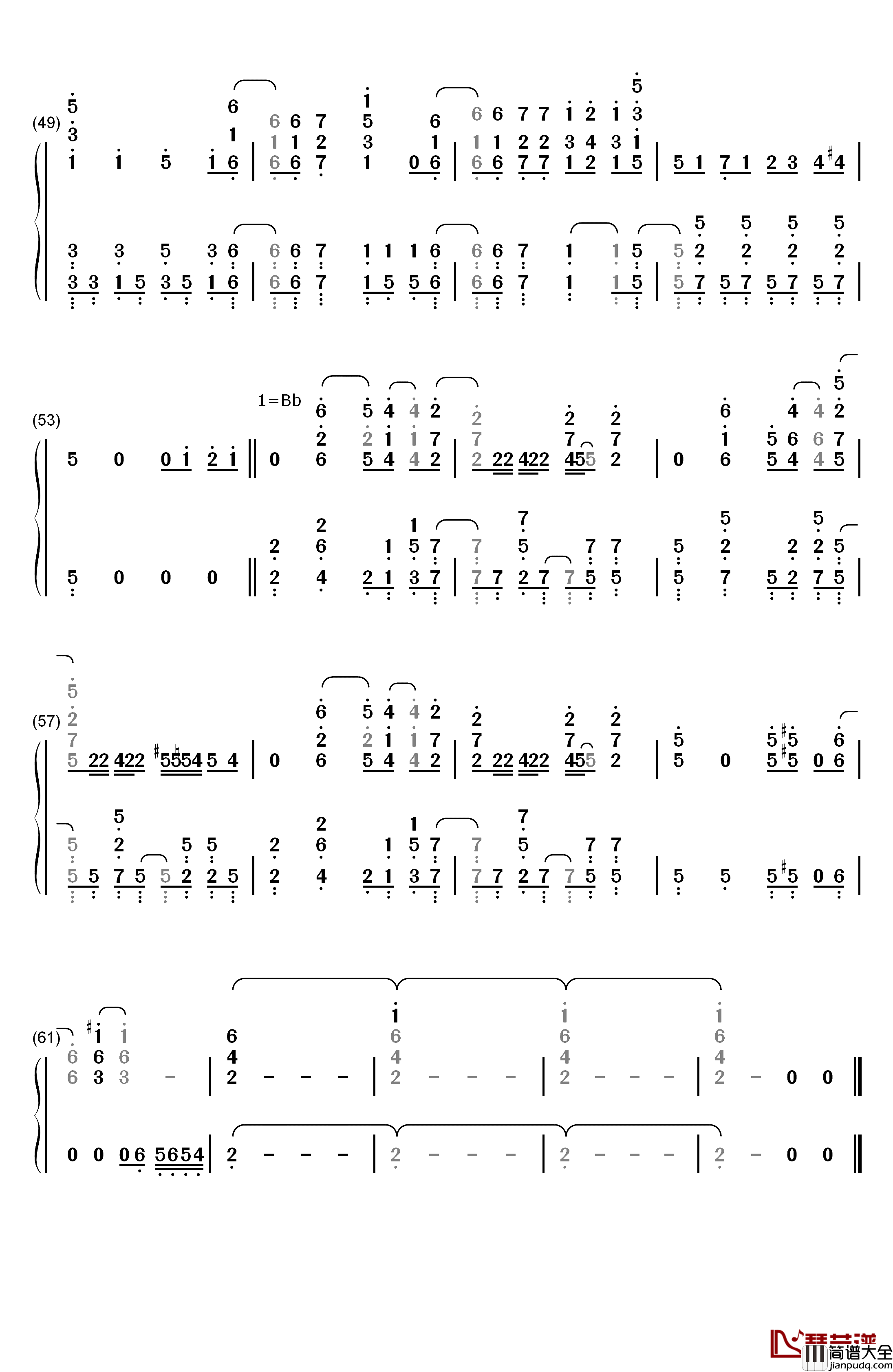 FANTASTIC_LOVERS钢琴简谱_数字双手_Iron_Frill