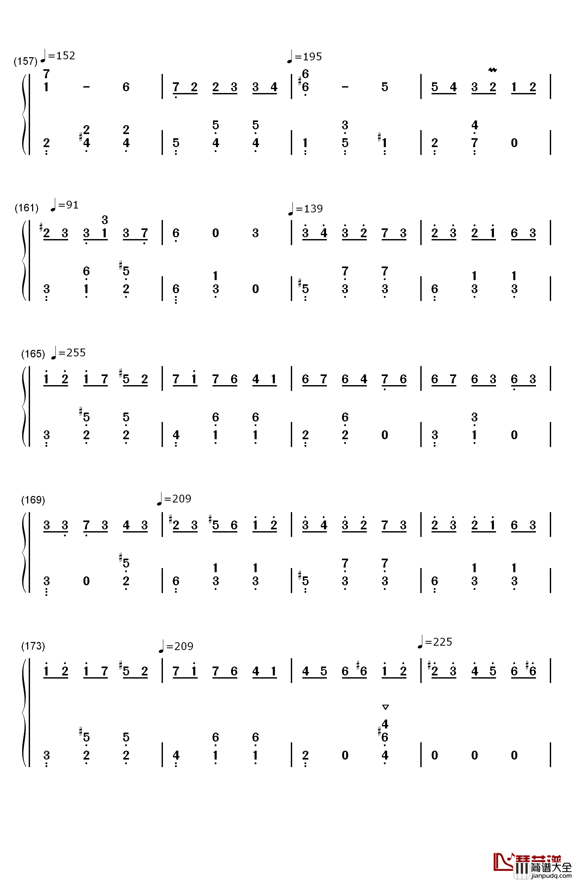 升C小调圆舞曲钢琴简谱_数字双手_肖邦