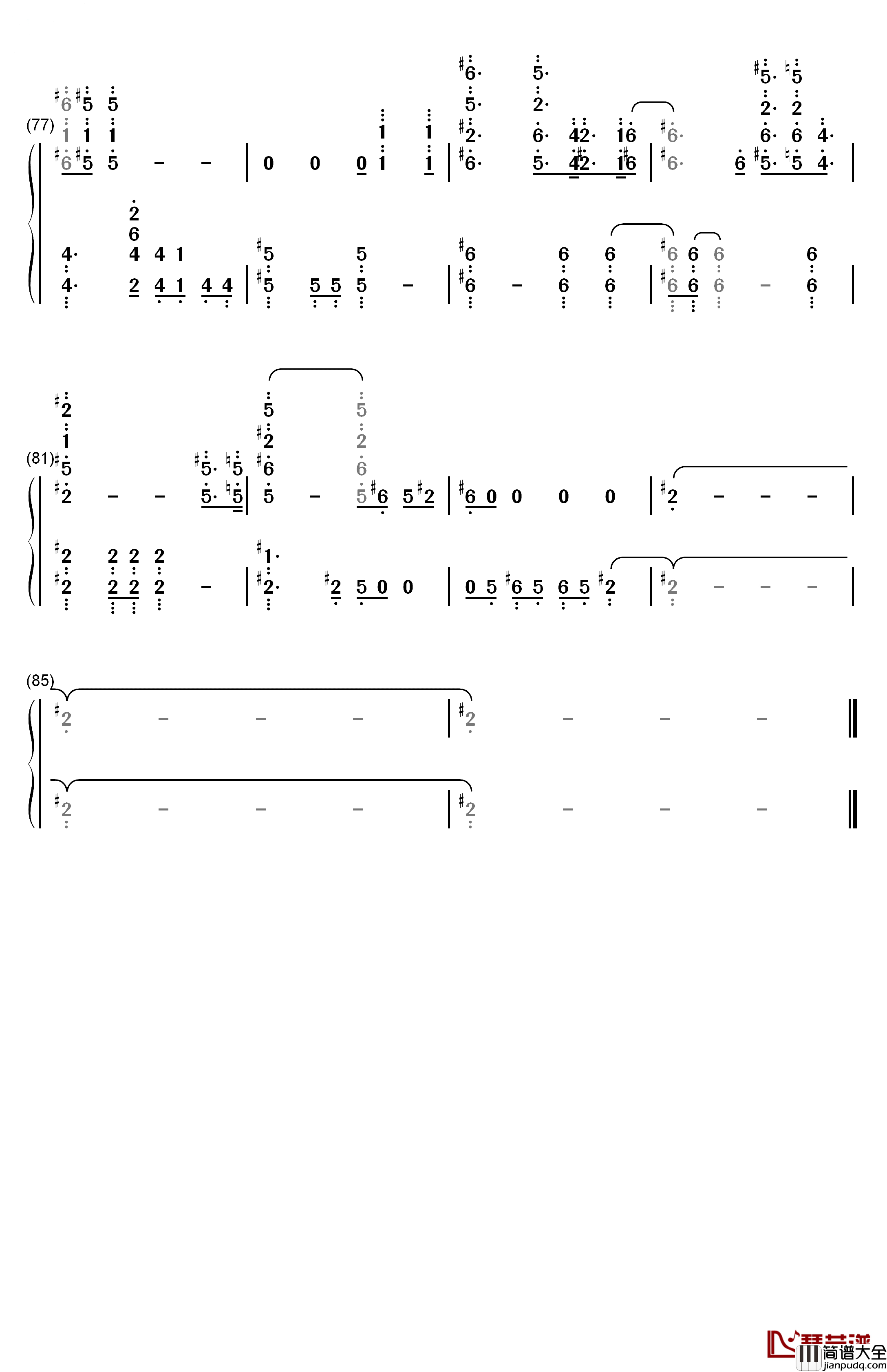 Circle_of_Life钢琴简谱_数字双手_Elton_John