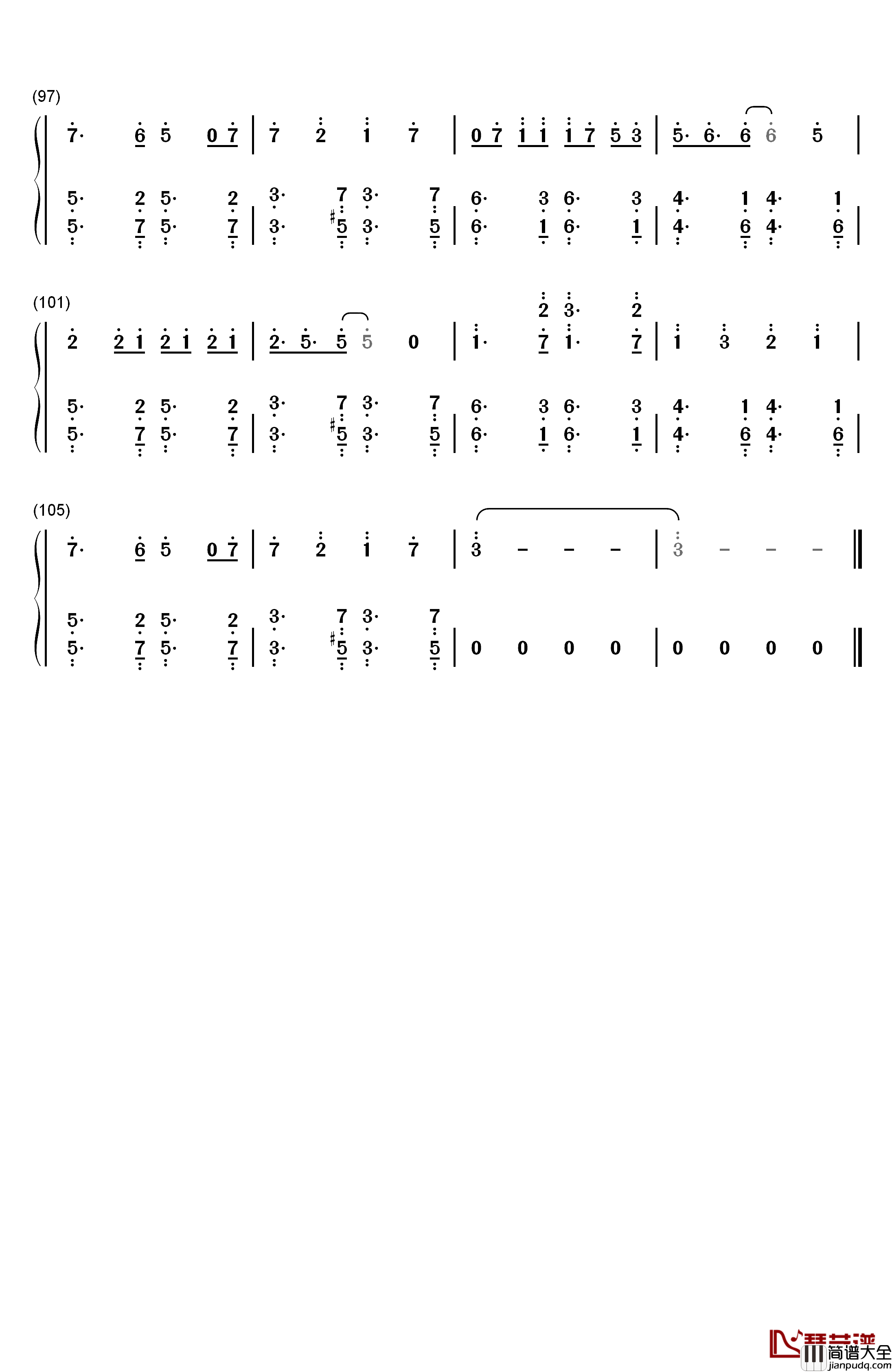 Different_World钢琴简谱_数字双手_Alan_Walker_K_391_Sofia_Carson_CORSAK