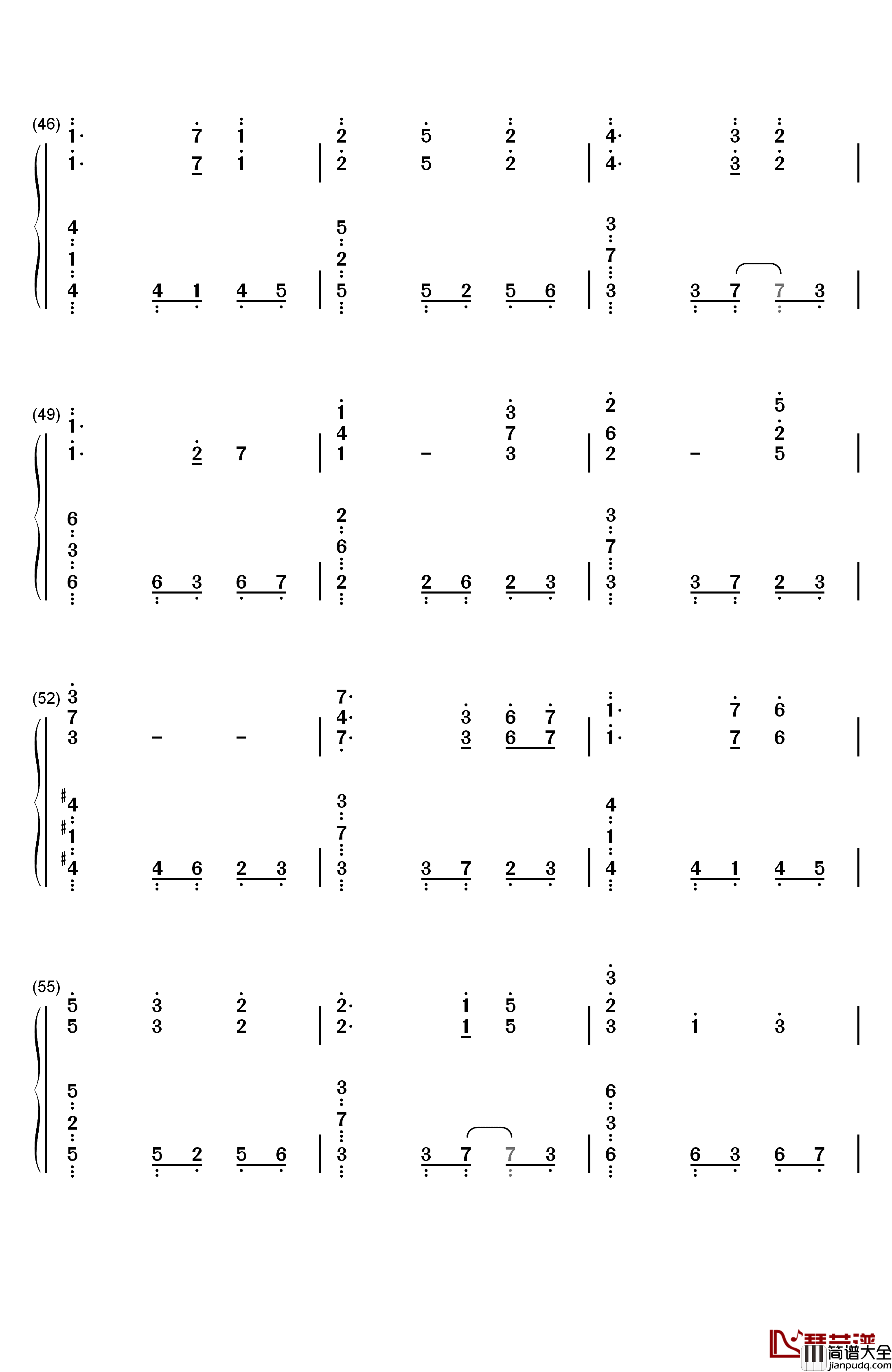 イザベラの唄钢琴简谱_数字双手_小畑貴裕
