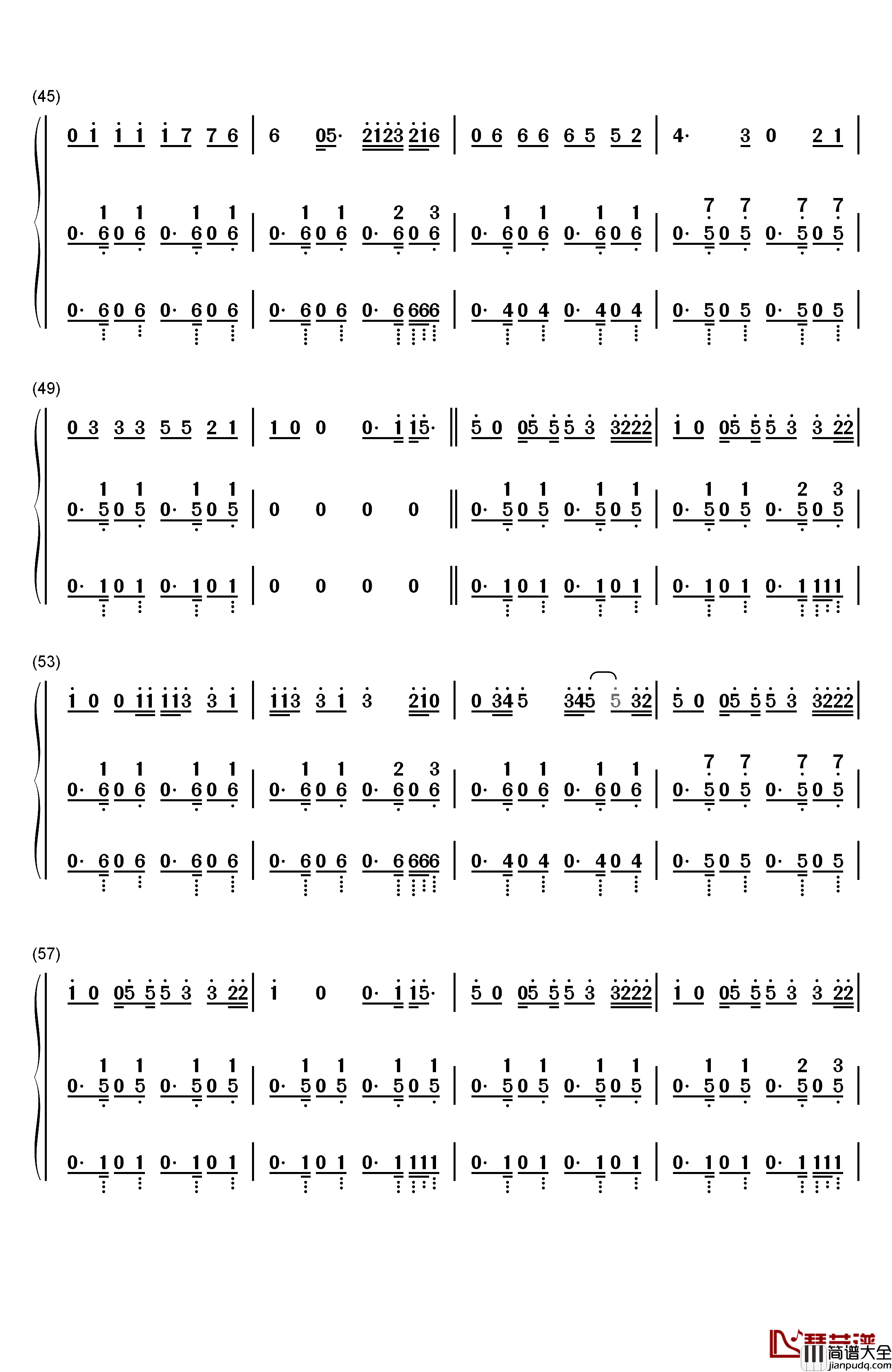 I_Dont_Care钢琴简谱_数字双手_Ed_Sheeran_Justin_Bieber