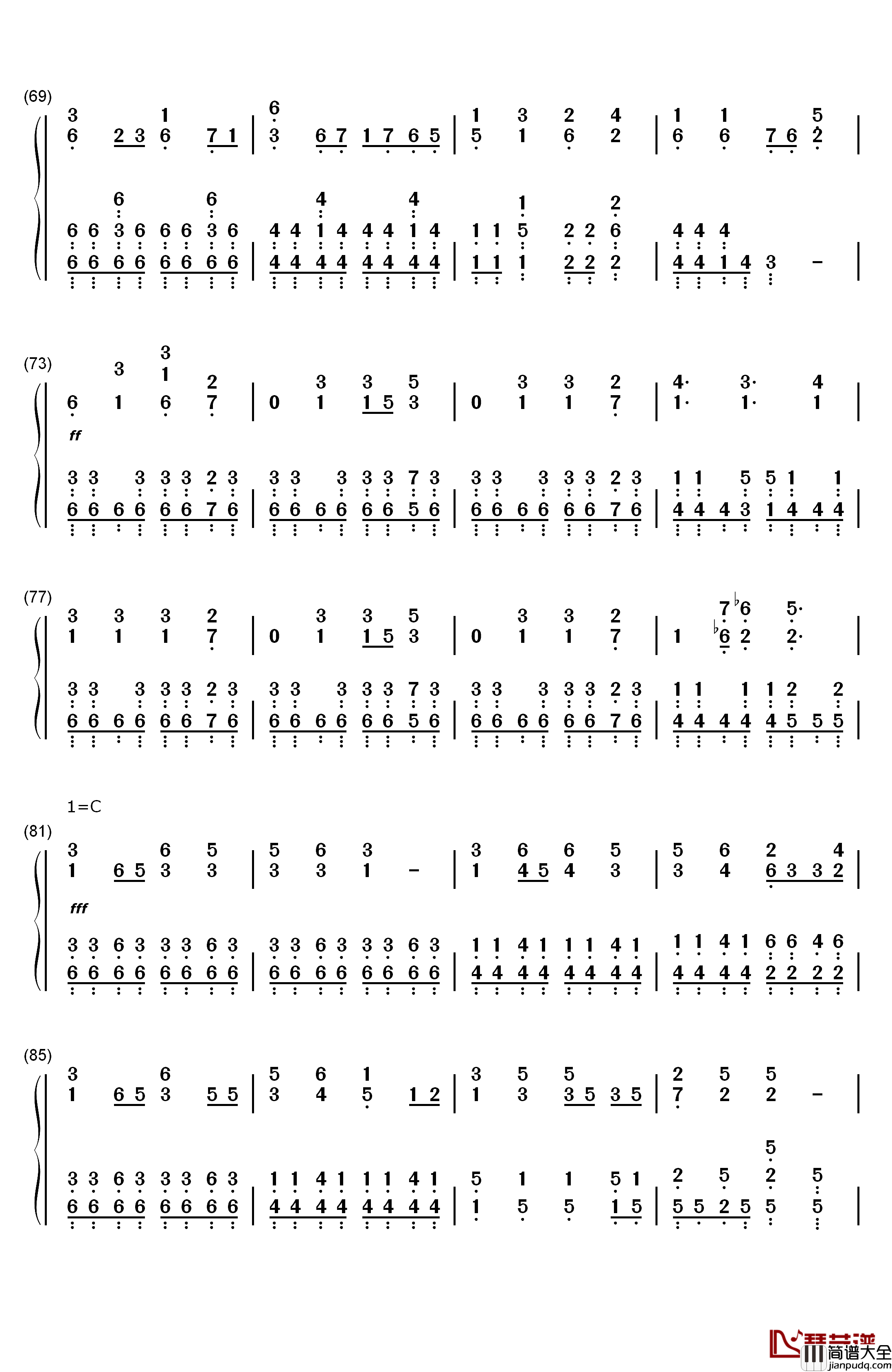 I_Want_My_Tears_Back钢琴简谱_数字双手_Nightwish