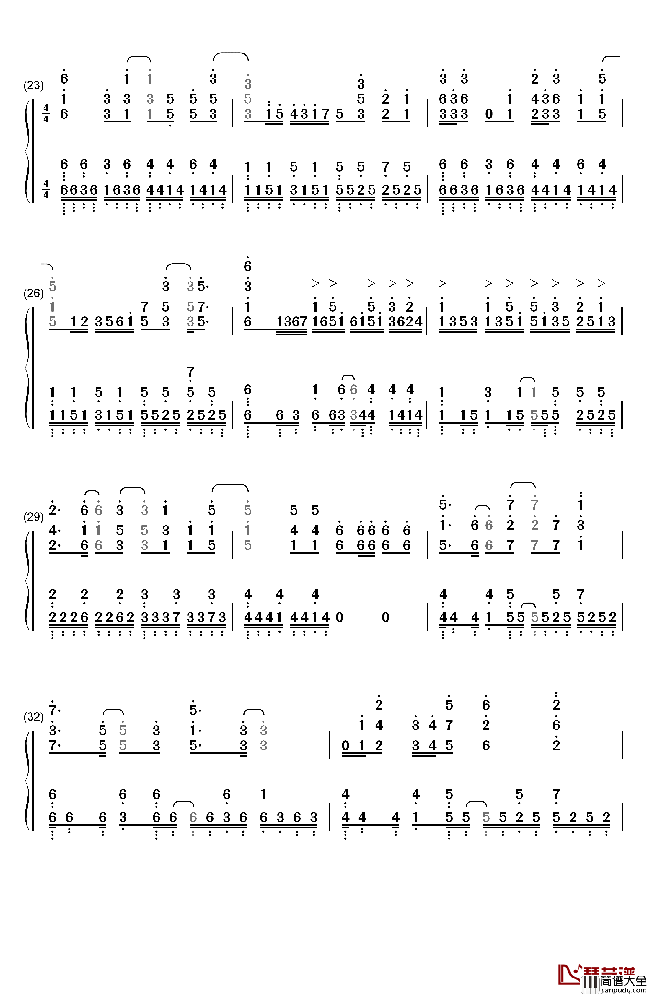 KNOCK_on_the_CORE钢琴简谱_数字双手_Know_Name