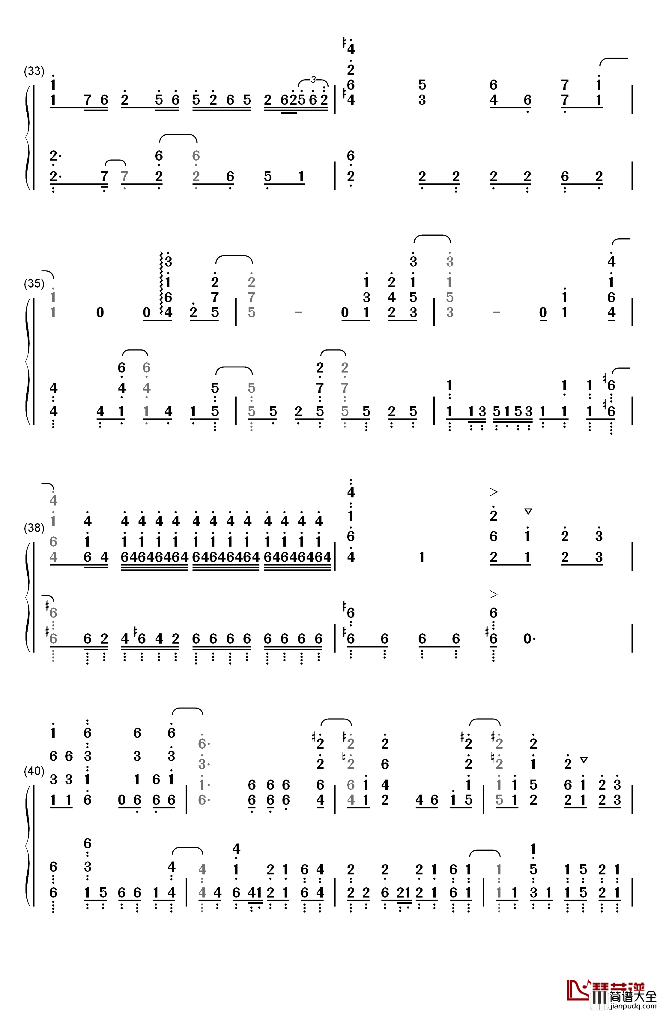 The_Other_Side_Of_The_Wall钢琴简谱_数字双手_Void_Chords__MARU