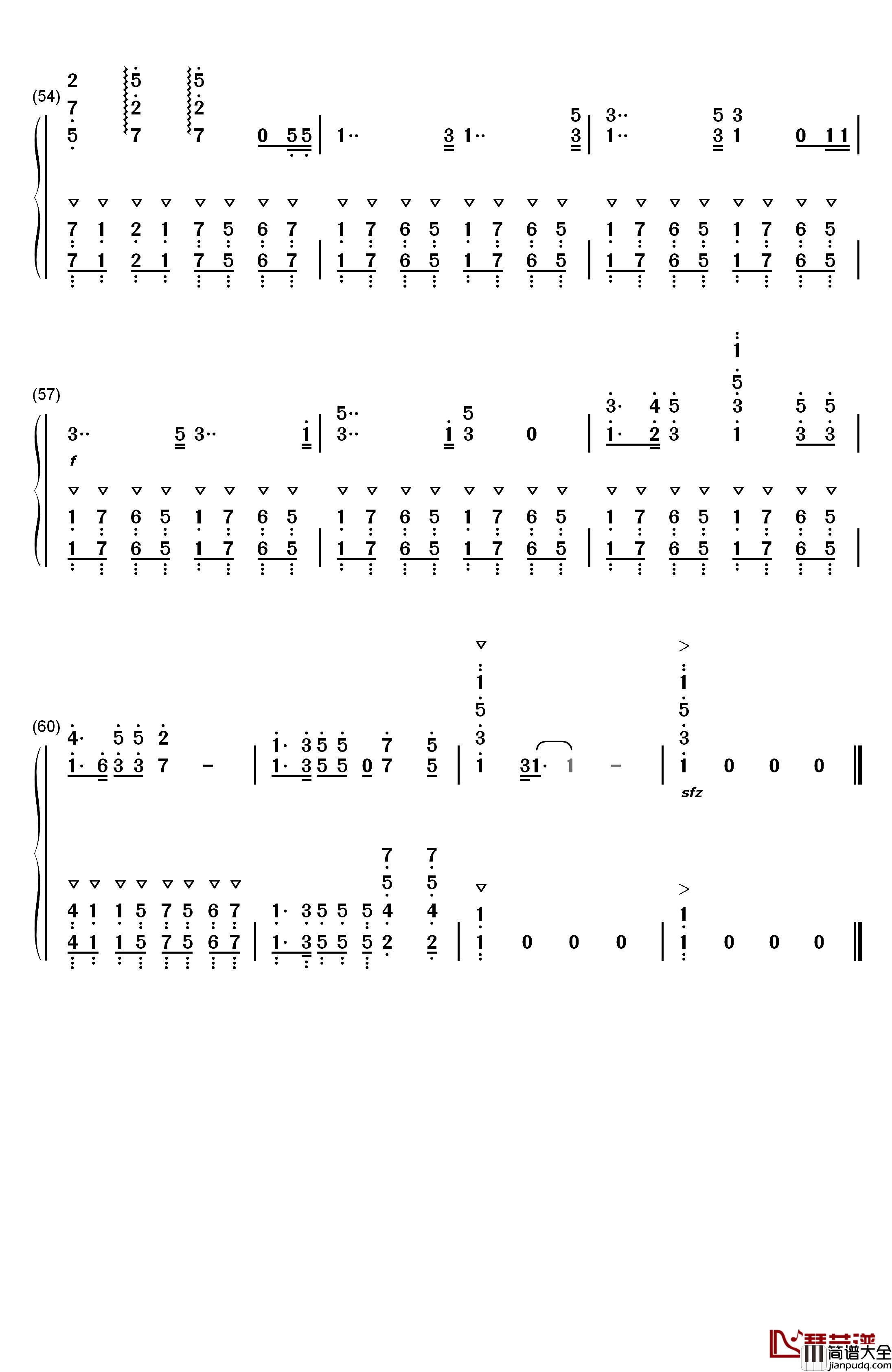 ウルトラセブンの歌钢琴简谱_数字双手_莳田尚昊