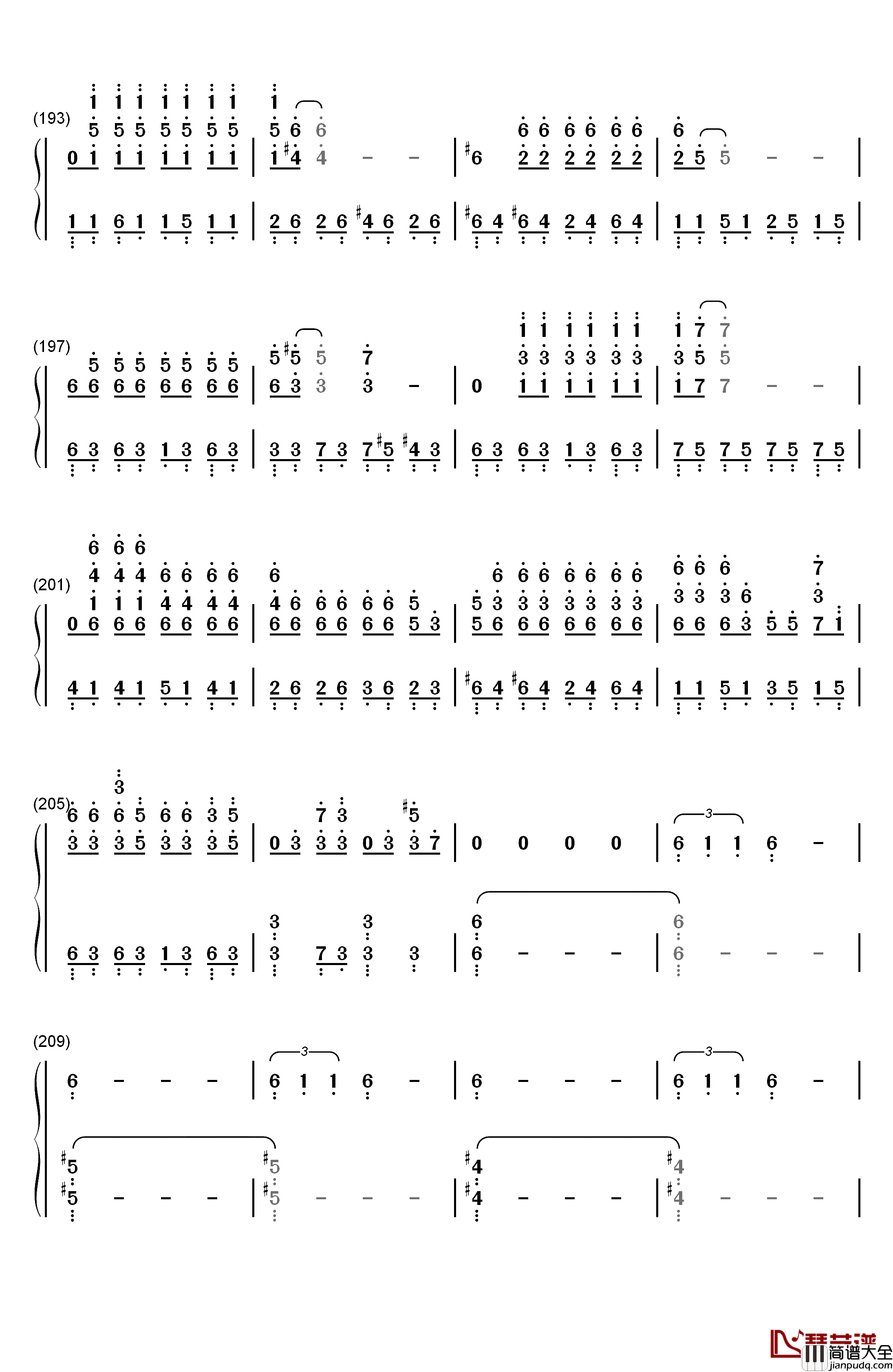 The_Night_King钢琴简谱_数字双手_Ramin_Djawadi