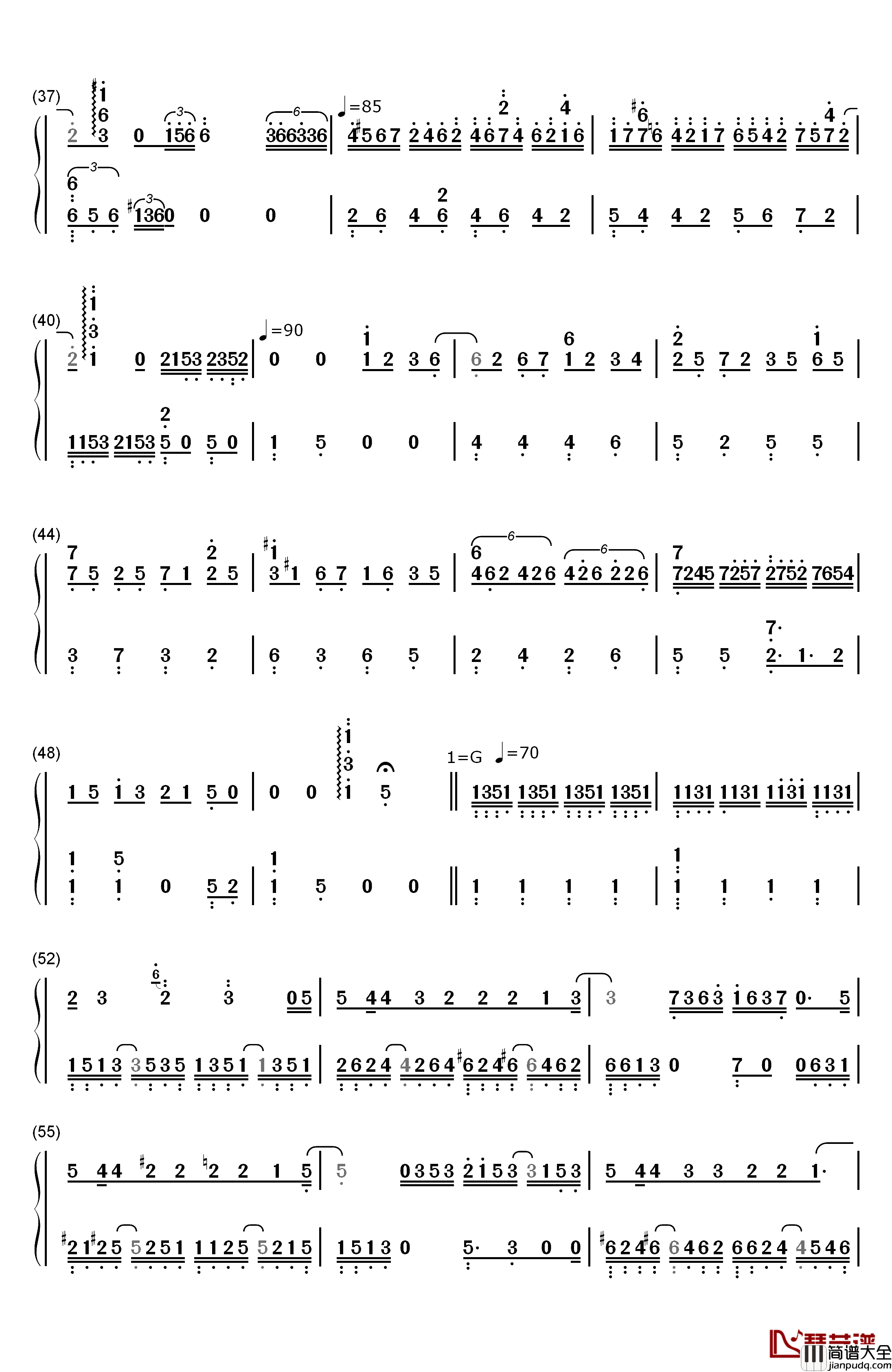 薛之谦经典歌曲串烧钢琴简谱_数字双手_薛之谦