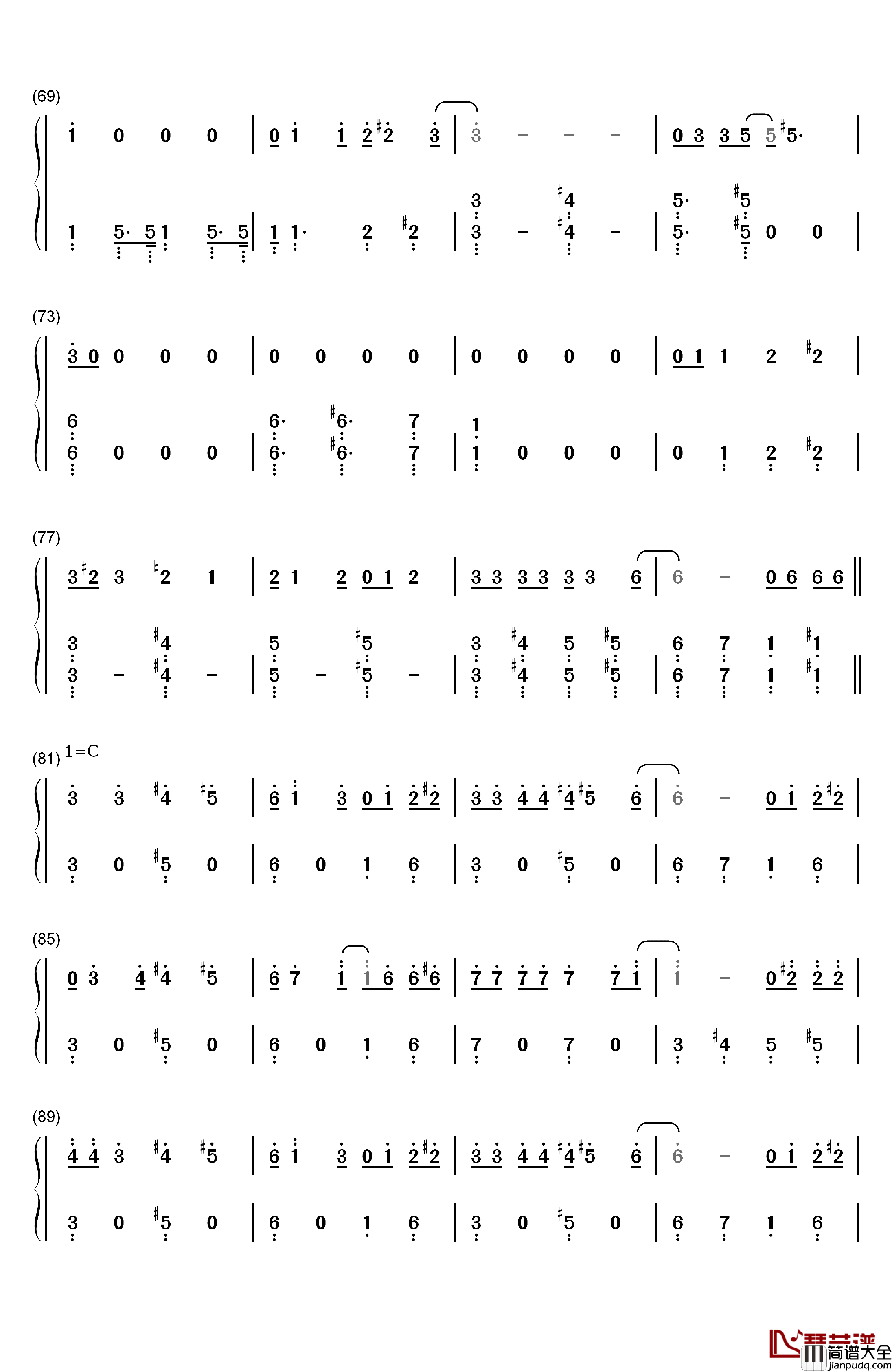 Friend_Like_Me钢琴简谱_数字双手_Will_Smith