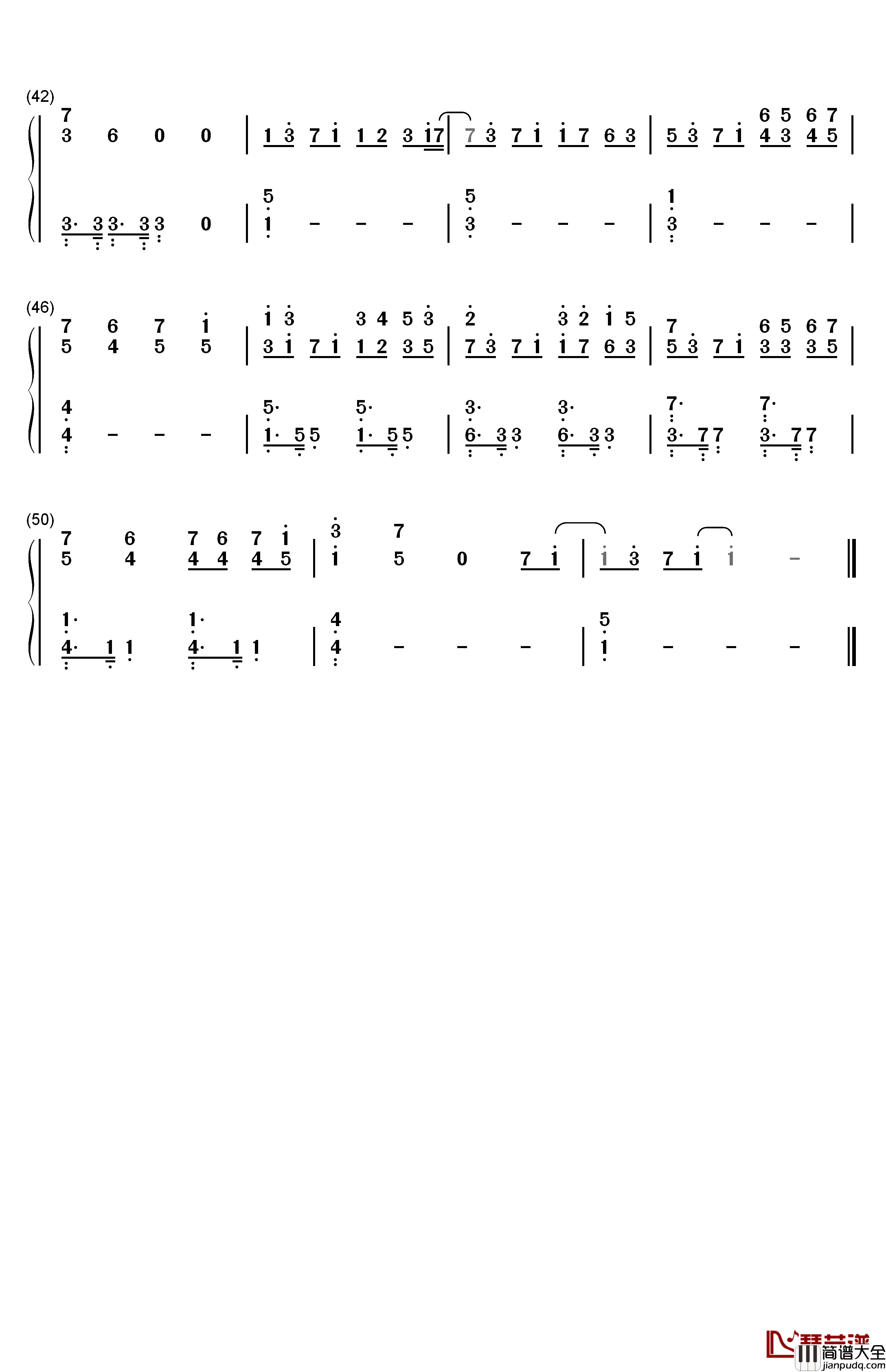 Sister钢琴简谱_数字双手_S!sters