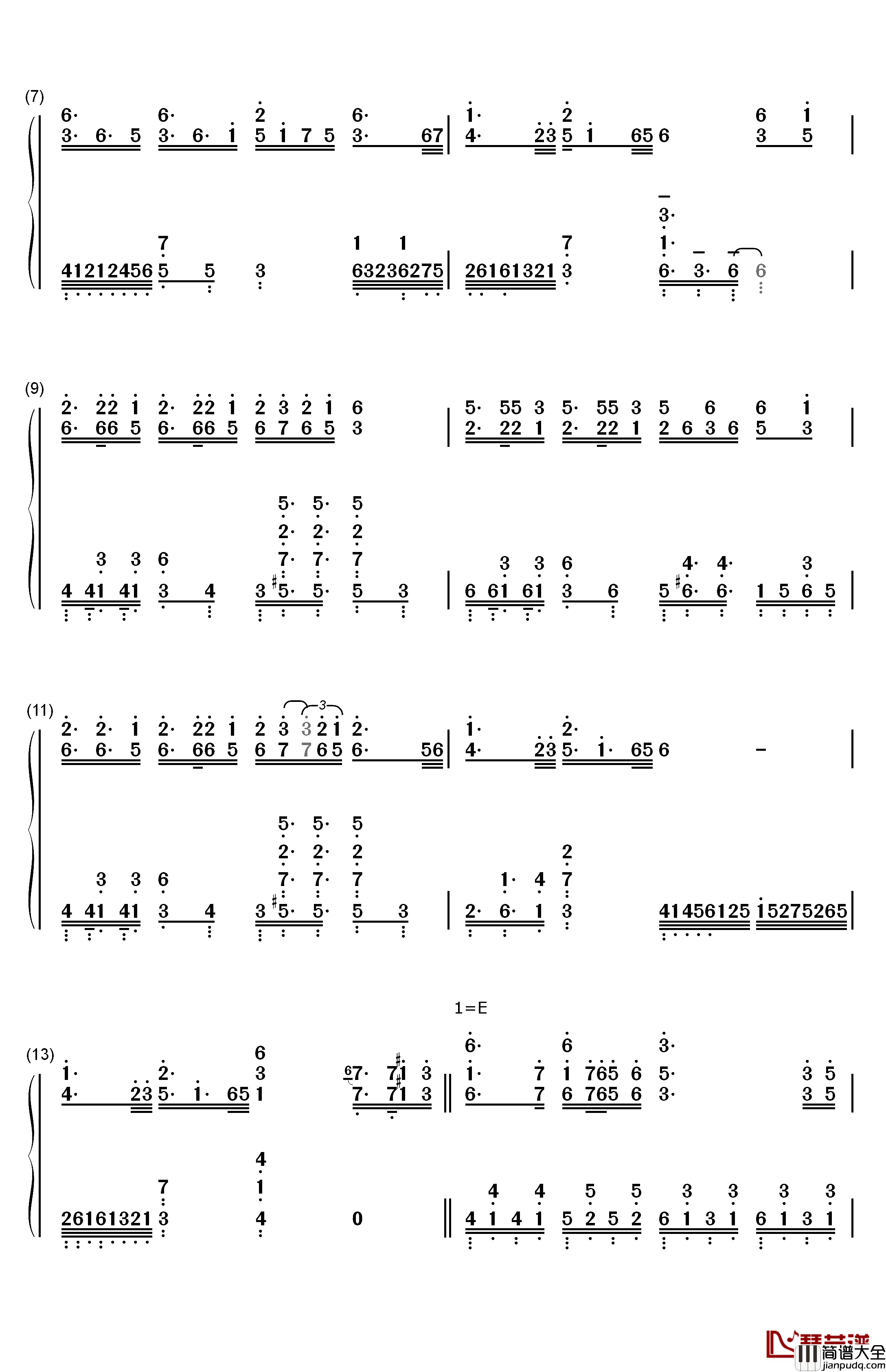 咲かせや咲かせ钢琴简谱_数字双手_EGOIST