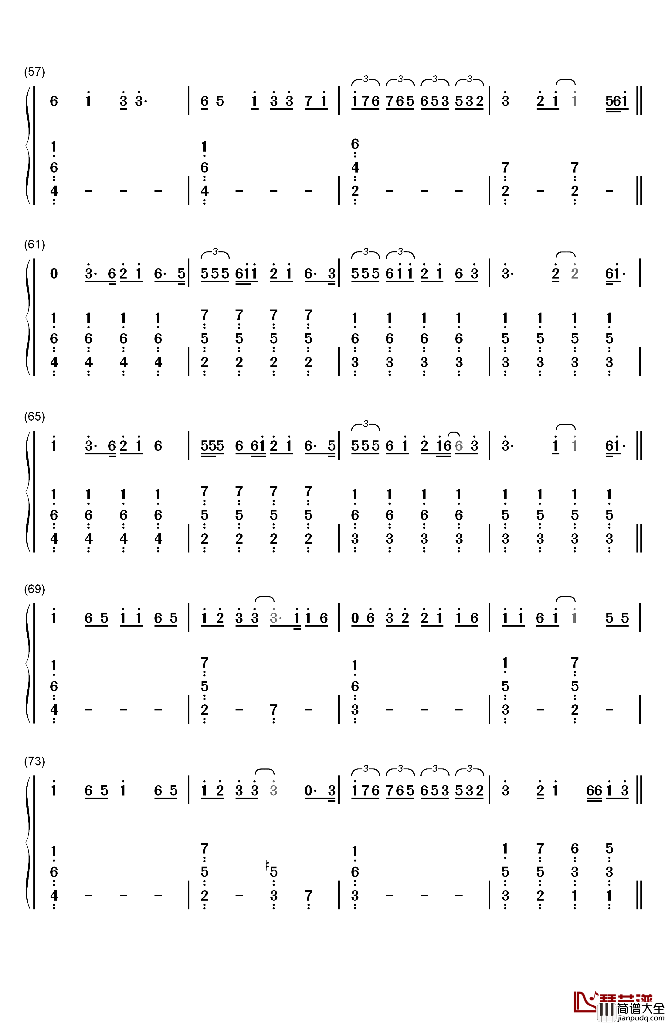 Call_You_Mine钢琴简谱_数字双手_The_Chainsmokers_Bebe_Rexha