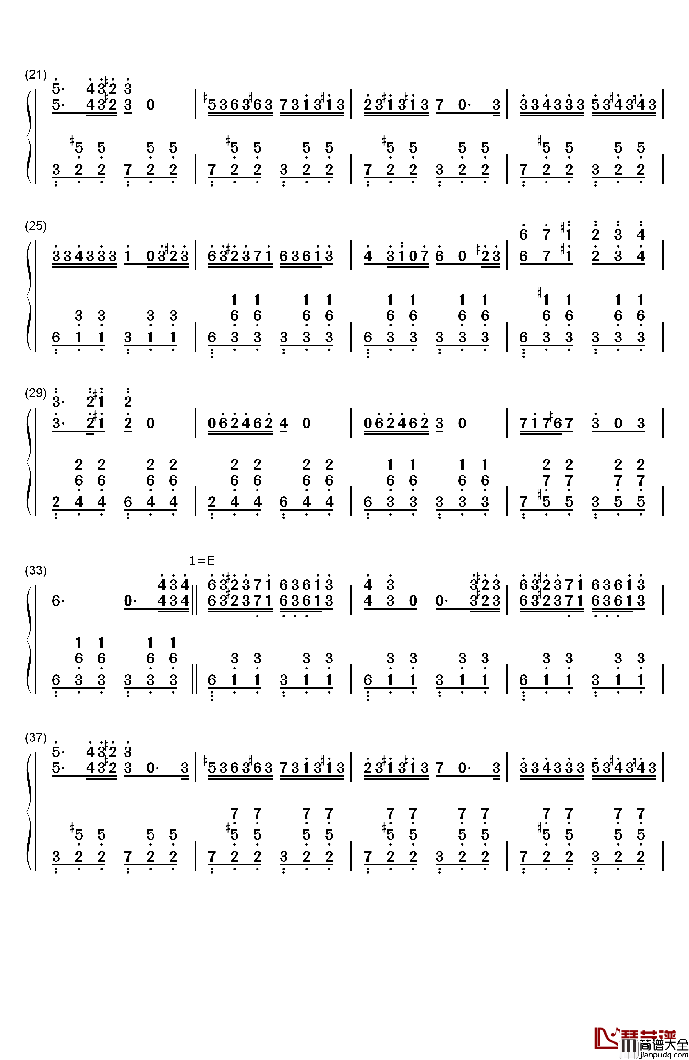 Dernier_Vol钢琴简谱_数字双手_Raphaël_Beau