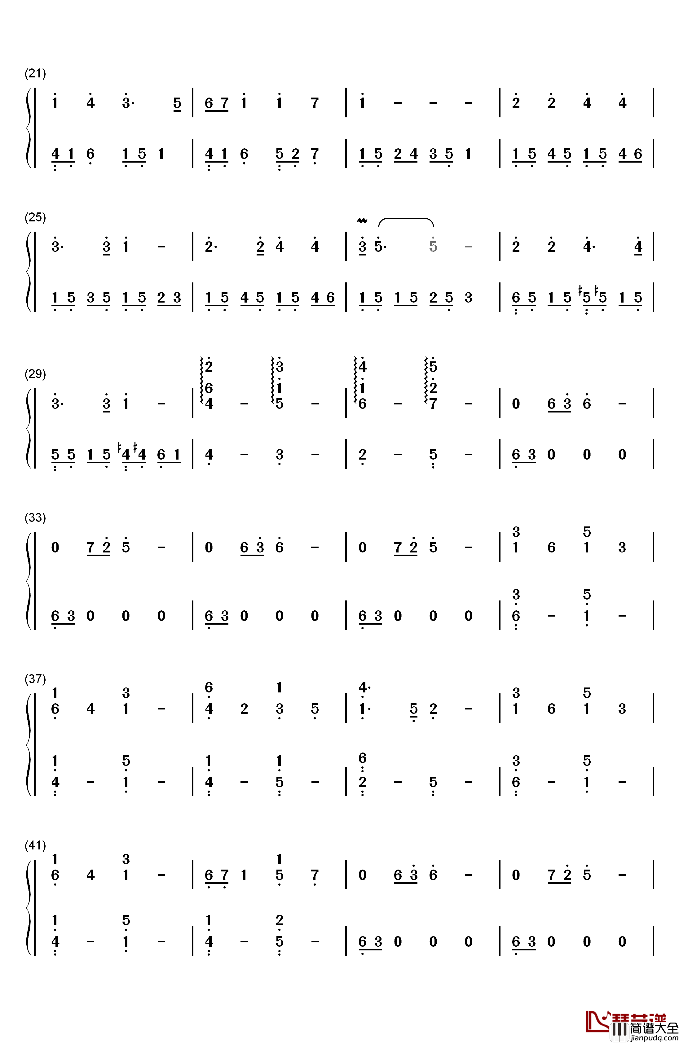 Majesty_of_the_Lake钢琴简谱_数字双手_Dan_Gibson