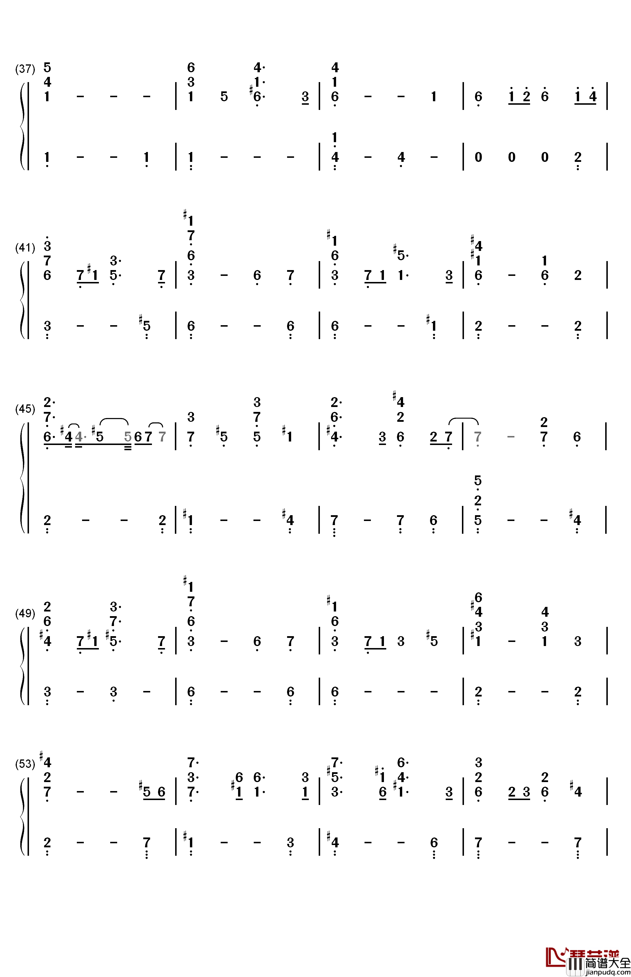 Love_Will_Find_A_Way钢琴简谱_数字双手_Liz_Callaway_Gene_Miller