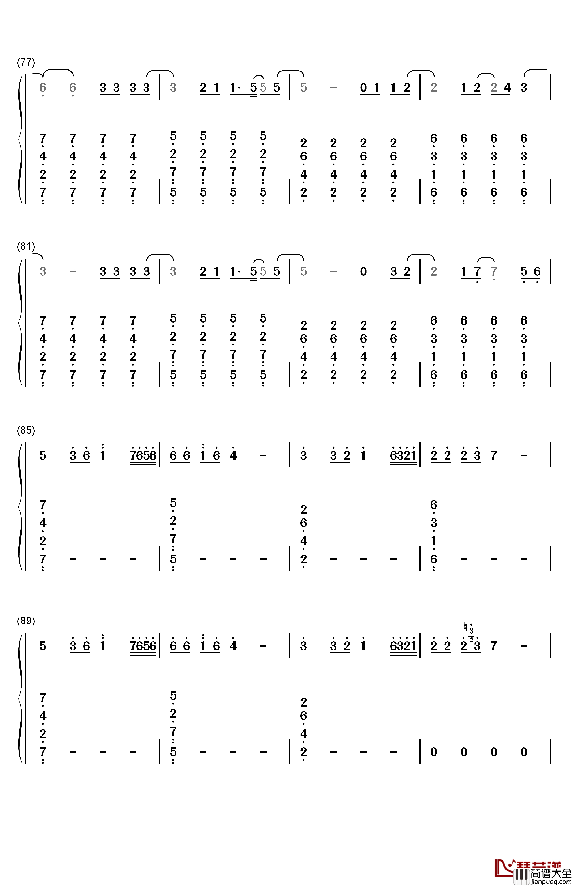 The_Spectre钢琴简谱_数字双手_Alan_Walker