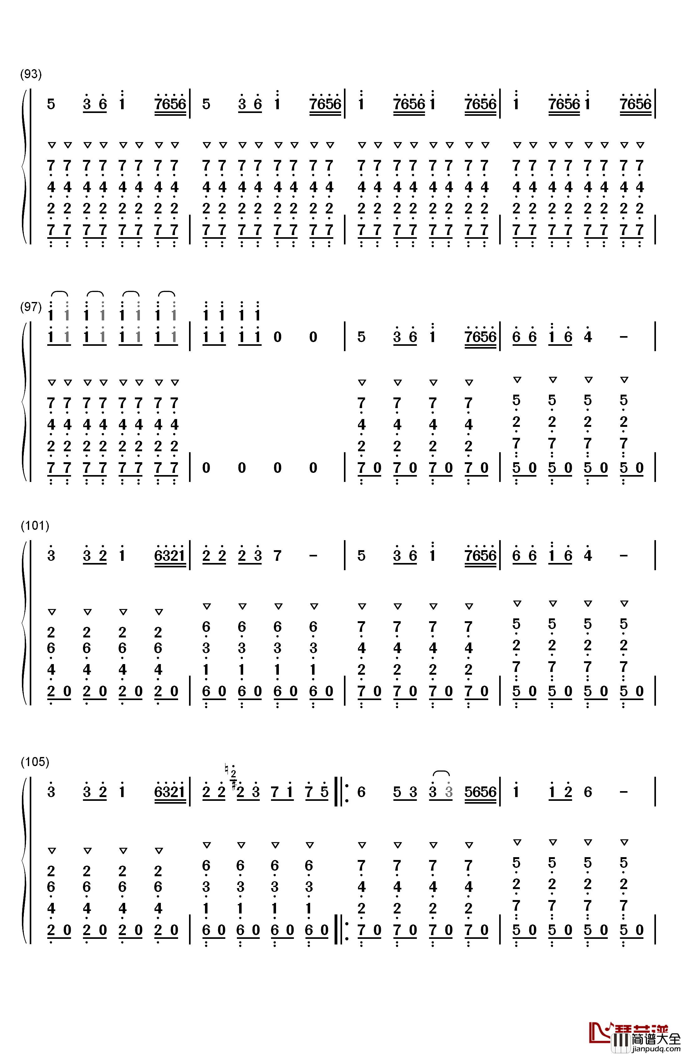 The_Spectre钢琴简谱_数字双手_Alan_Walker