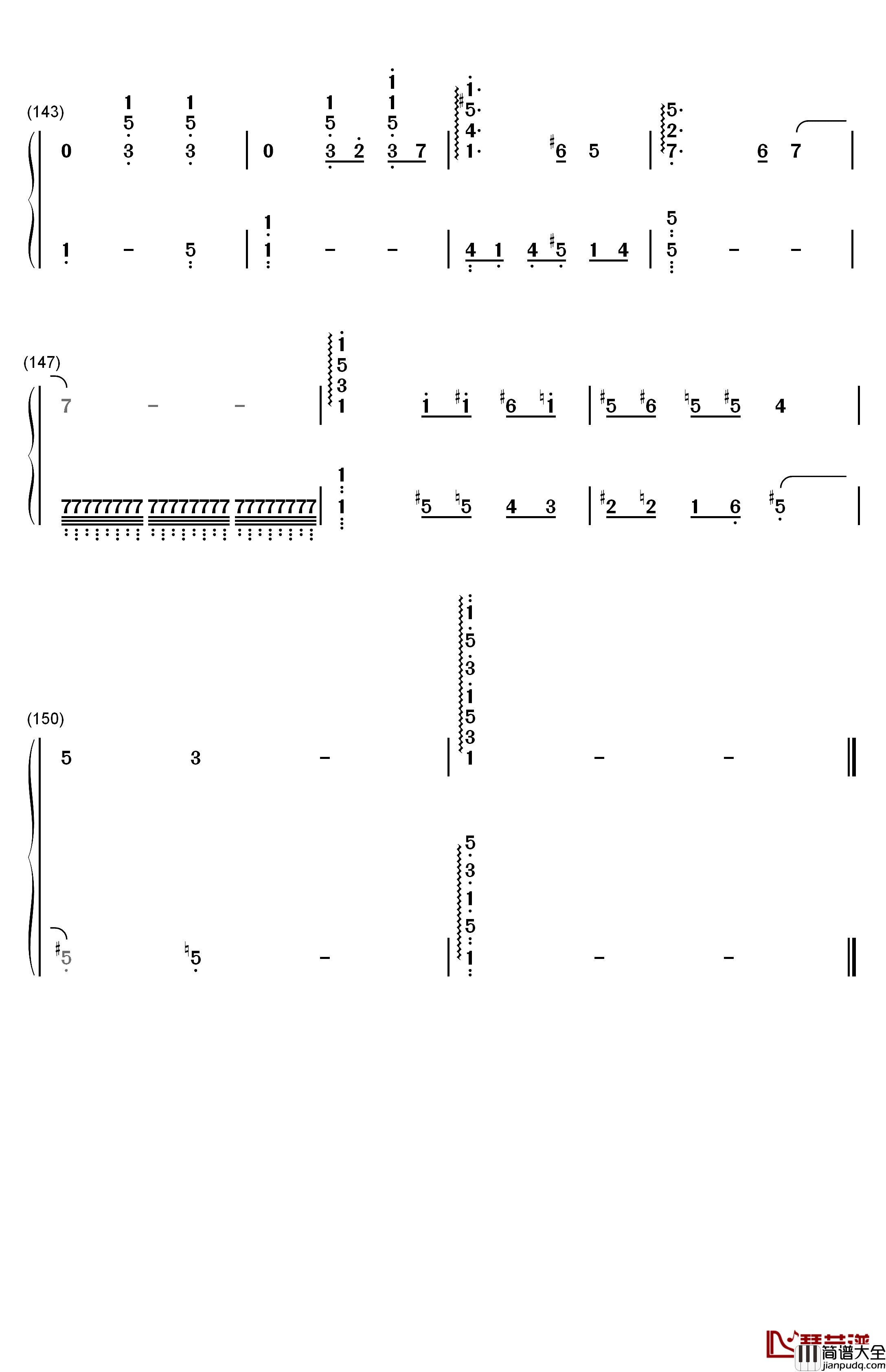 人生的旋转木马钢琴简谱_数字双手_久石让