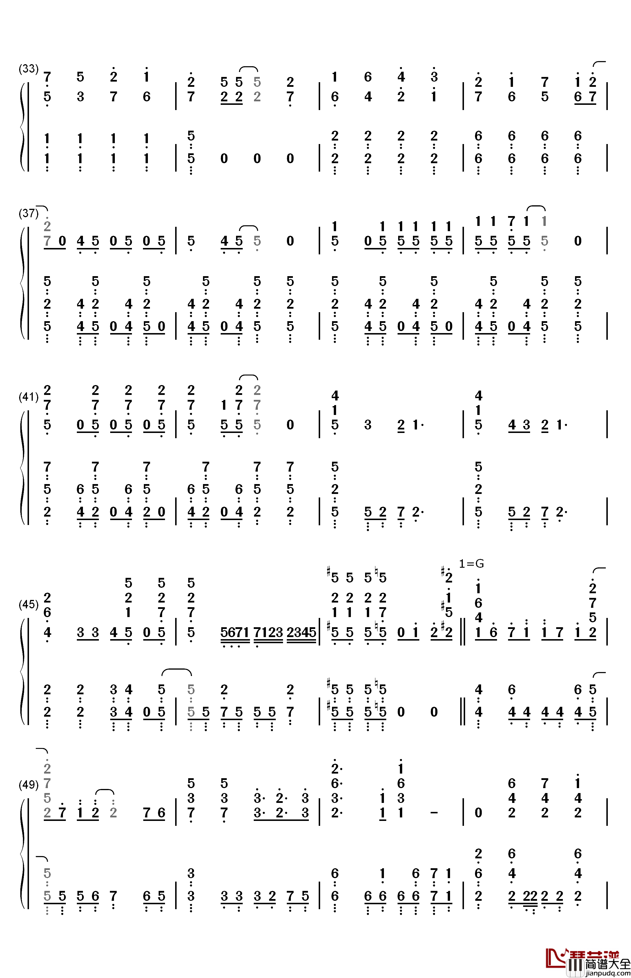 ときめきエクスペリエンス钢琴简谱_数字双手_Poppin_Party