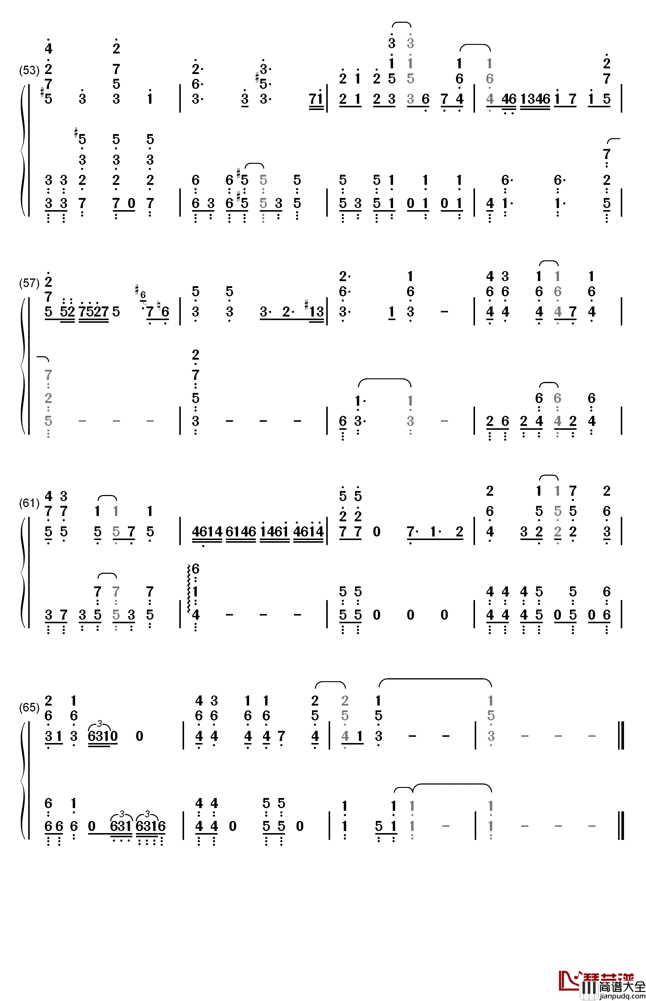 ときめきエクスペリエンス钢琴简谱_数字双手_Poppin_Party