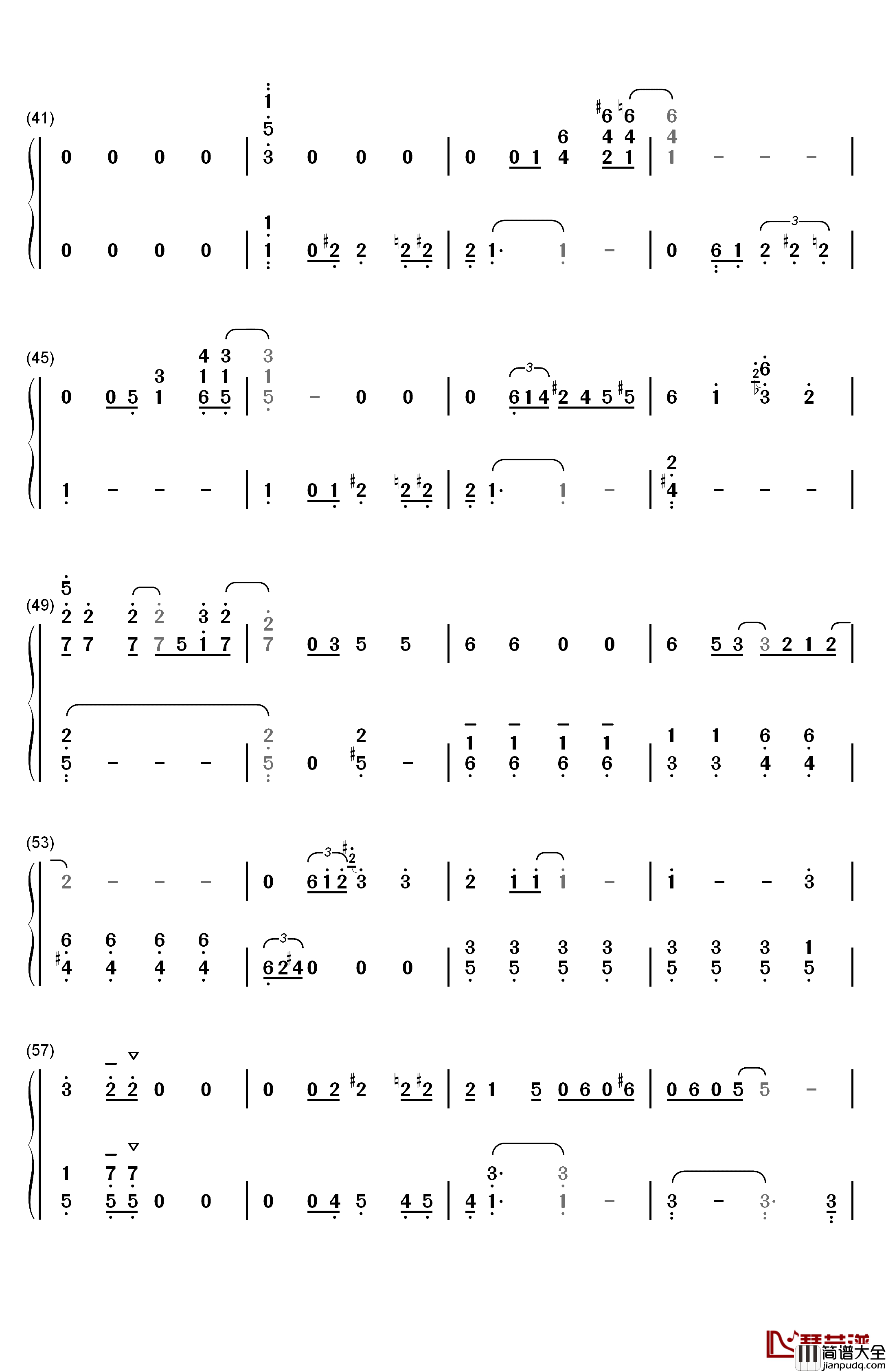 Hakuna_Matata钢琴简谱_数字双手_Elton_John