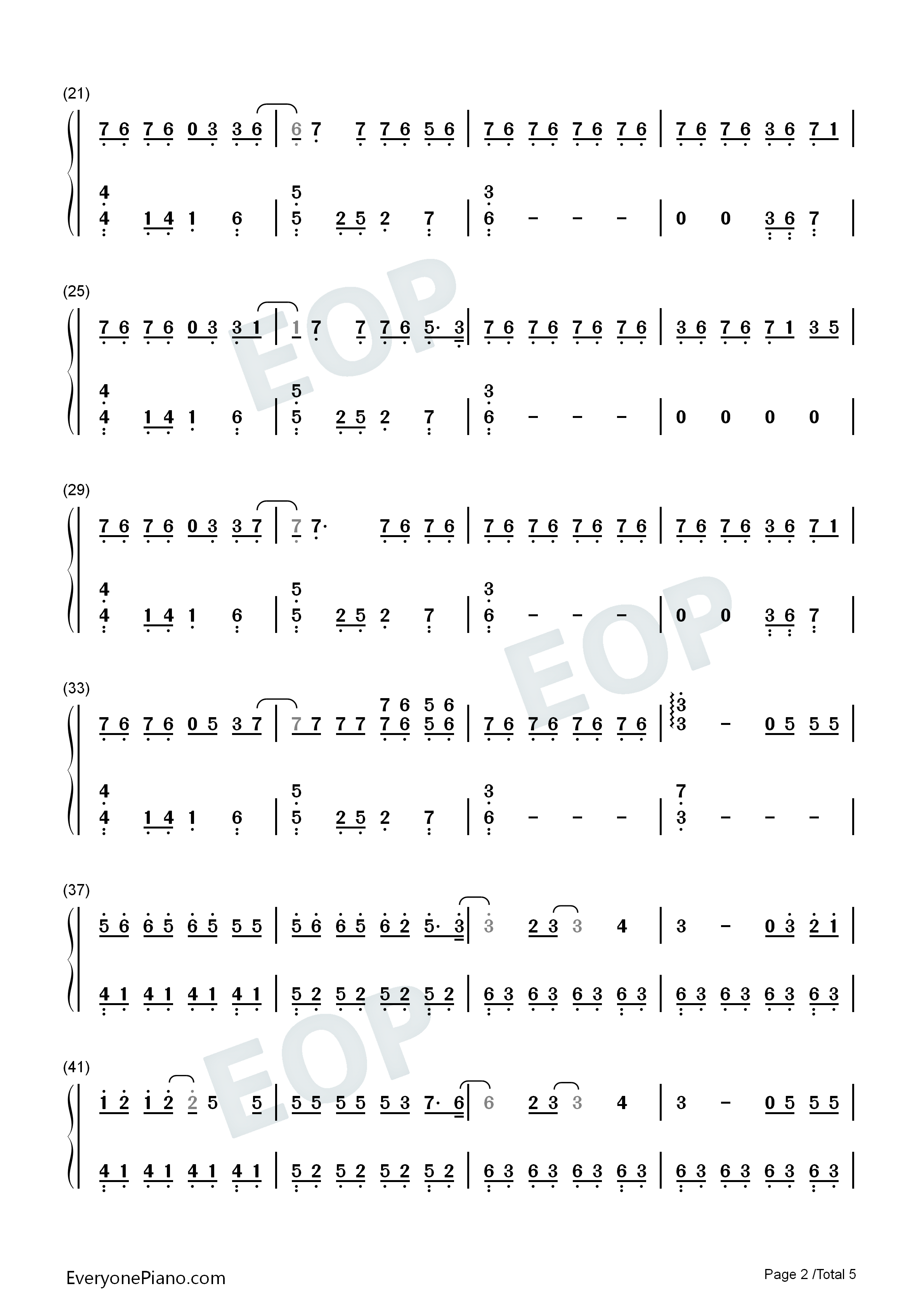 无数钢琴简谱_薛之谦演唱