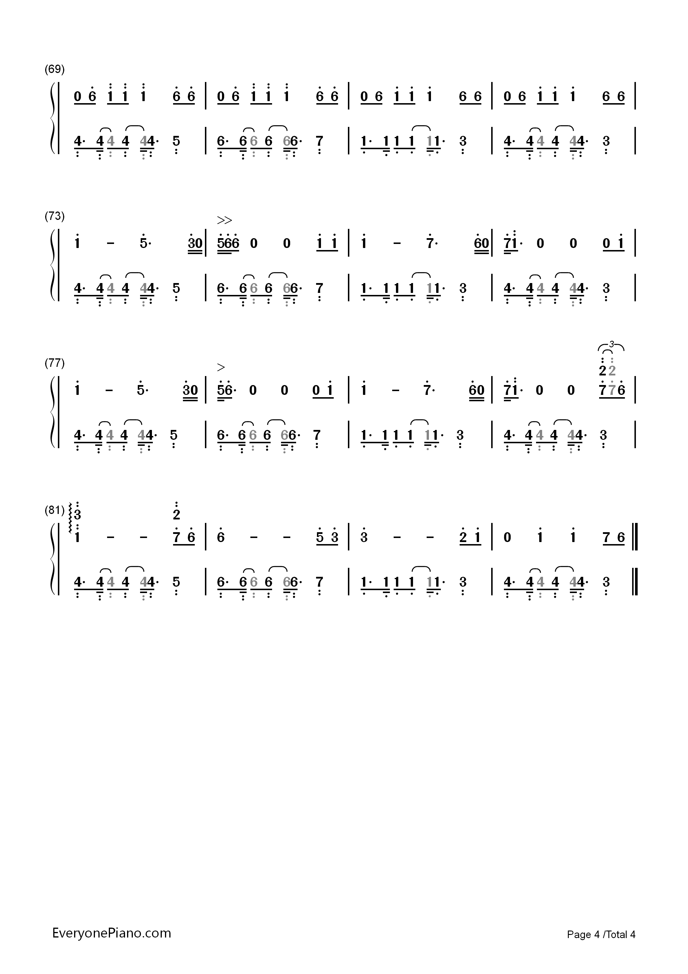 This_One's_for_You钢琴简谱_David_Guetta演唱