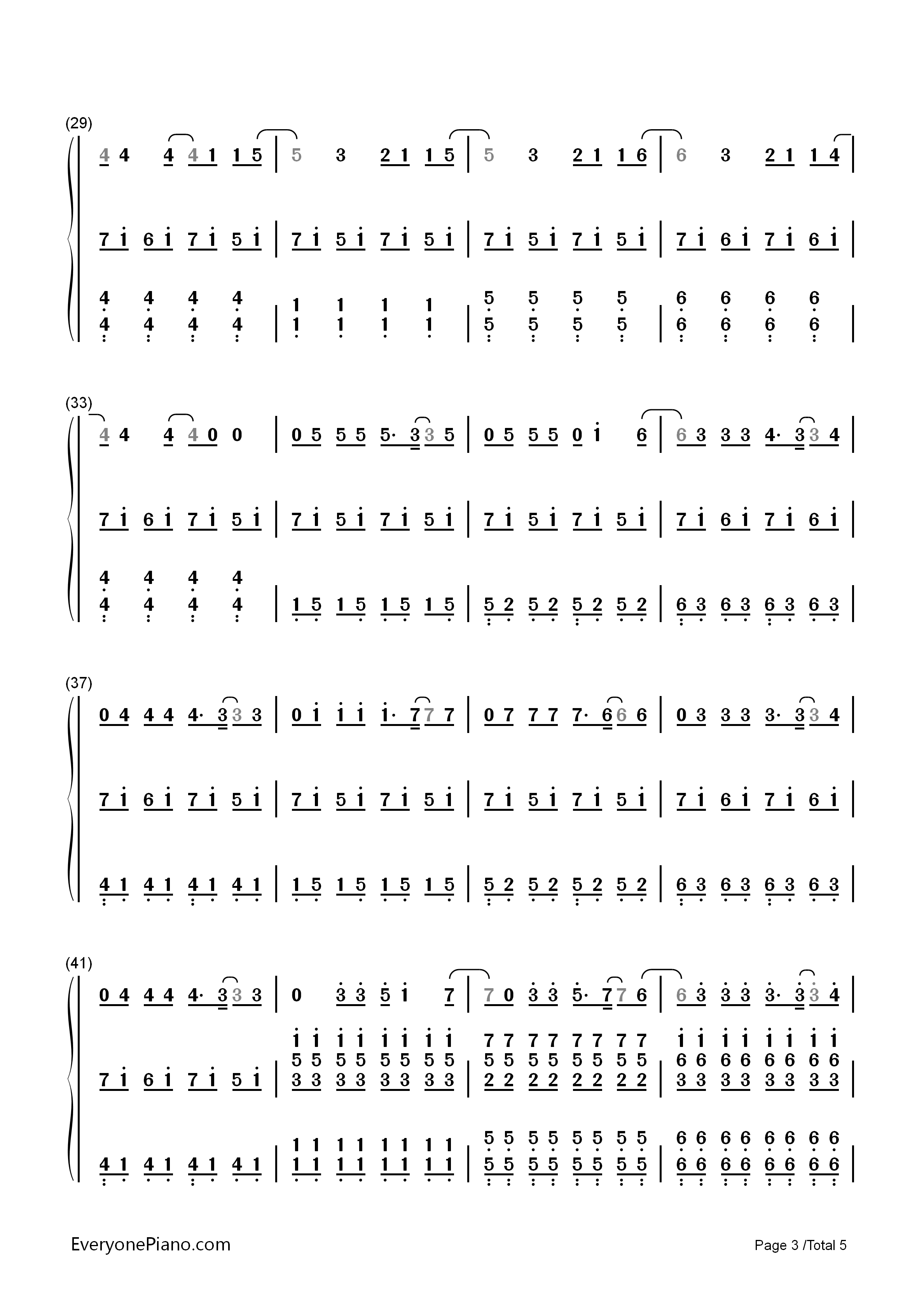 Demons_弹唱版钢琴简谱_Imagine_Dragons演唱