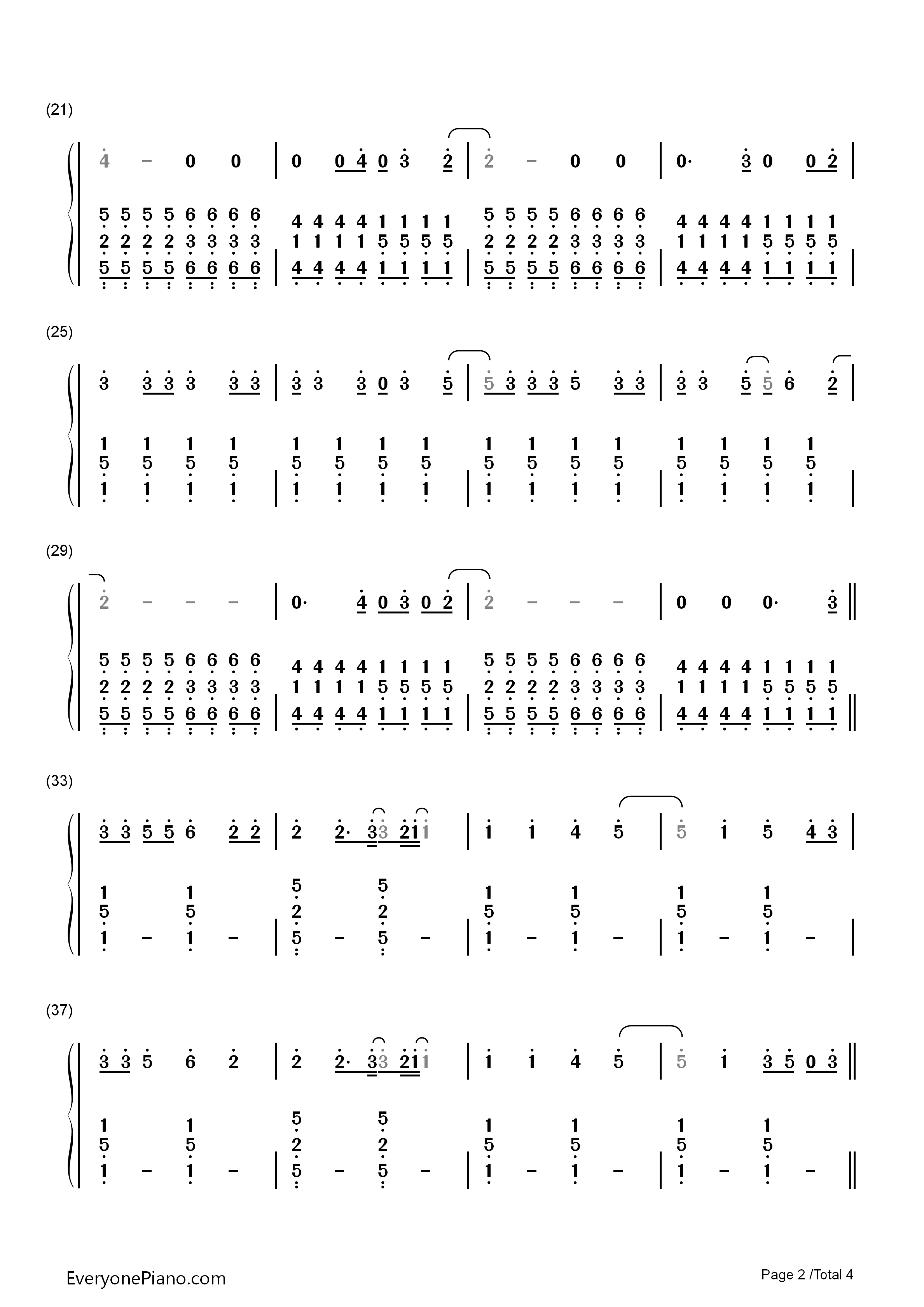 Girl_Almighty钢琴简谱_One_Direction演唱