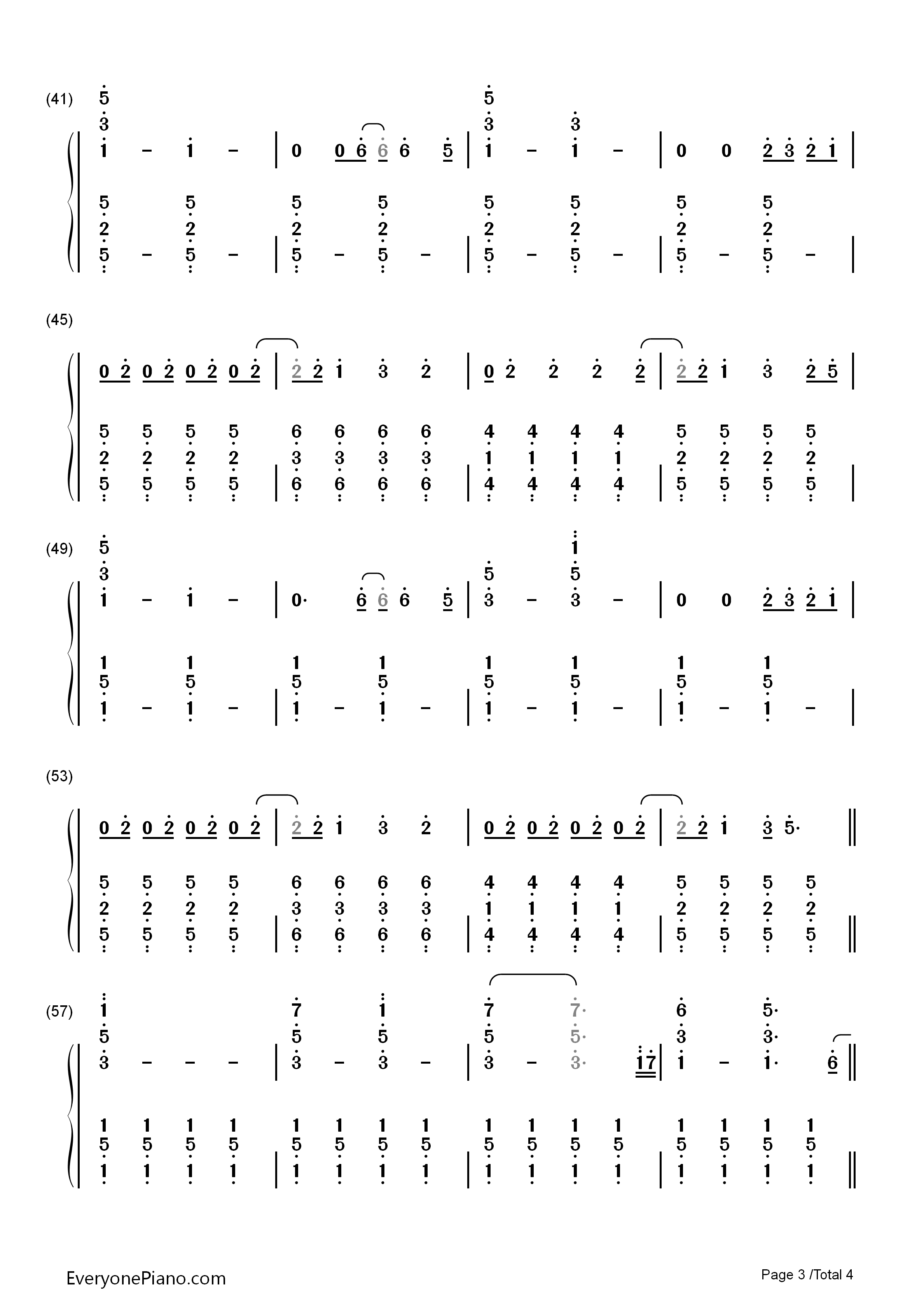 Girl_Almighty钢琴简谱_One_Direction演唱