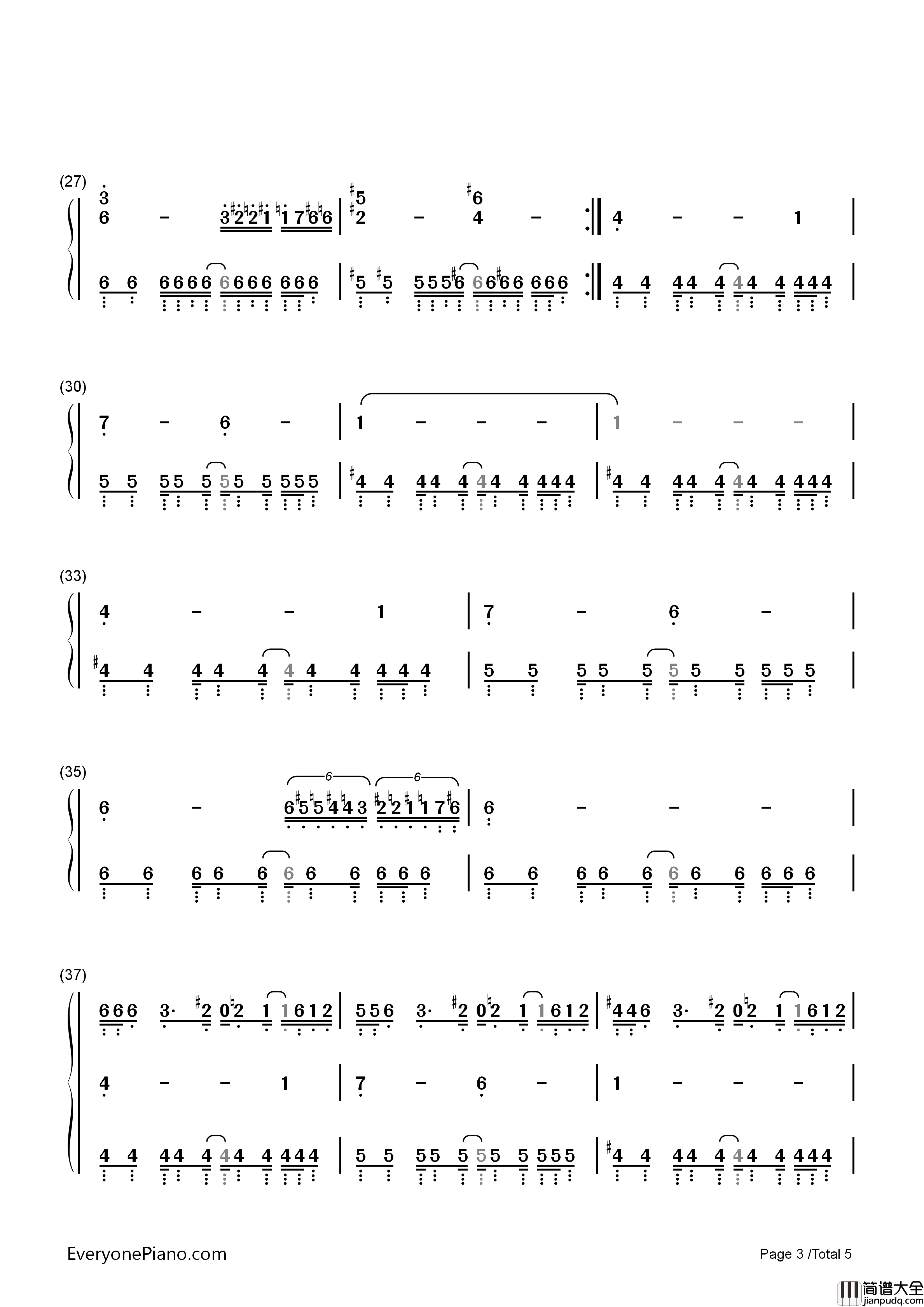 Megalovania钢琴简谱_Toby_Fox演唱