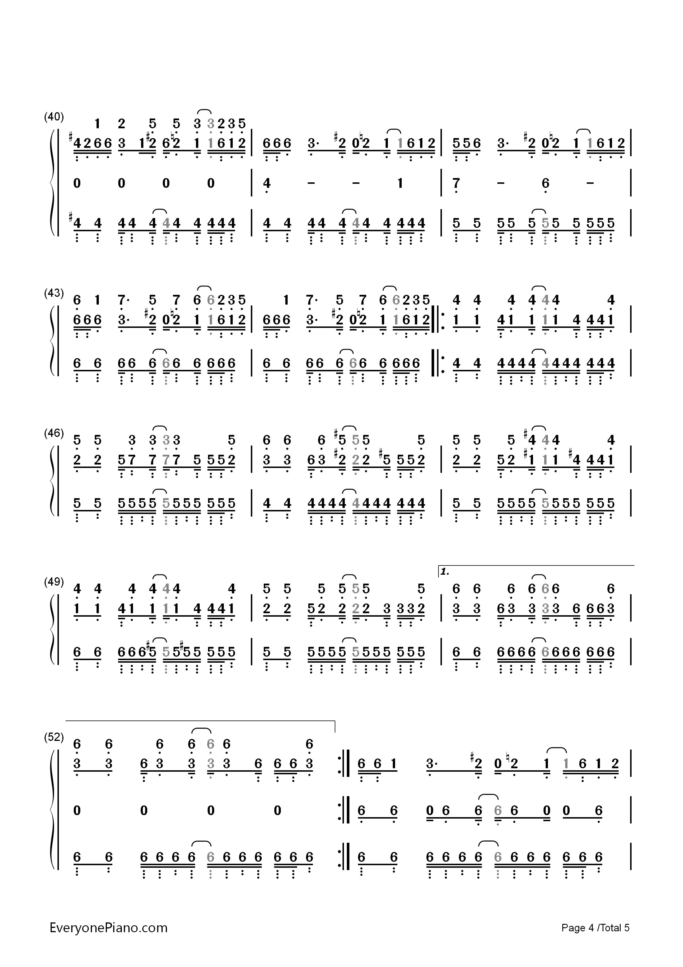 Megalovania钢琴简谱_Toby_Fox演唱