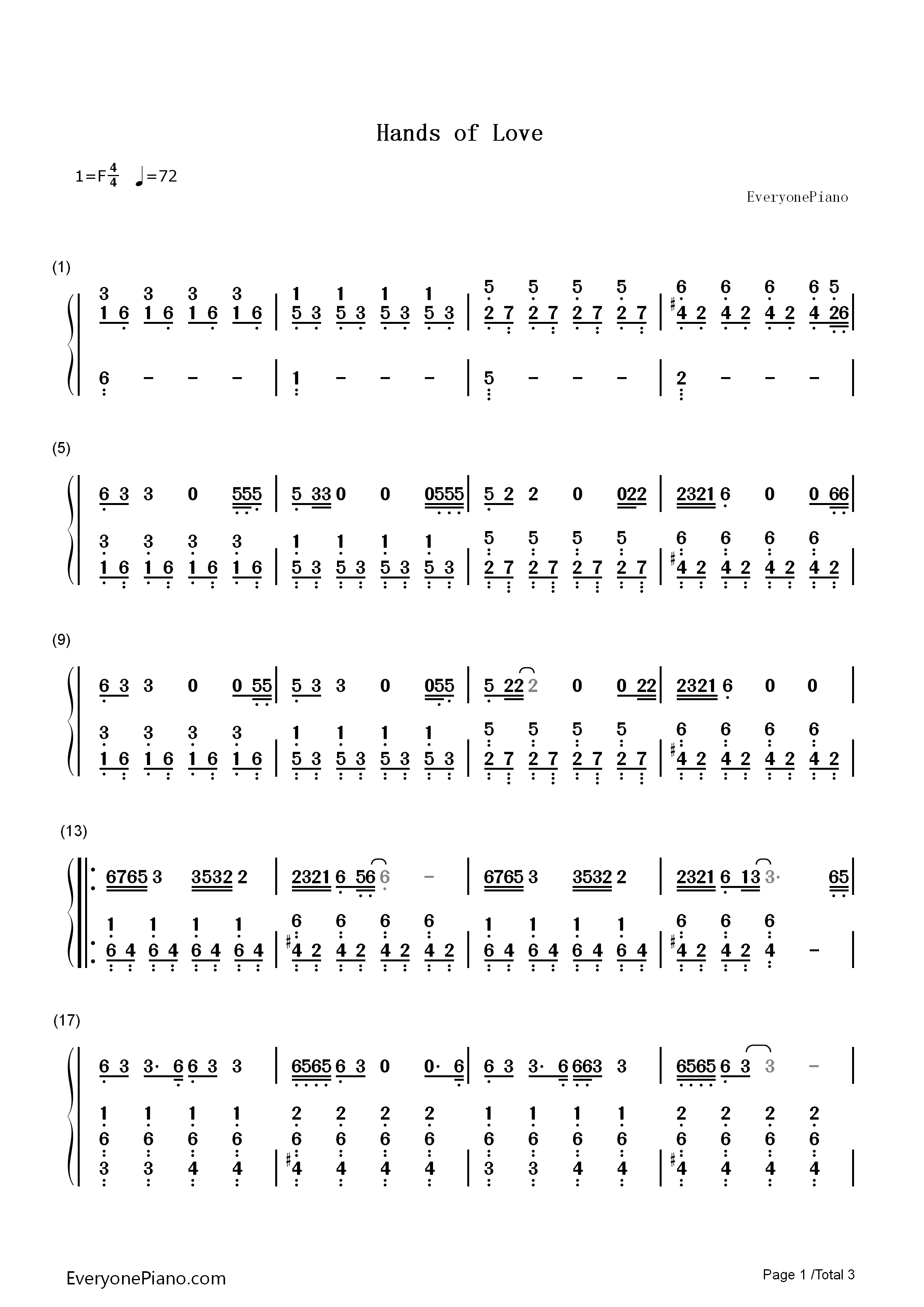 Hands_of_Love钢琴简谱_Miley_Cyrus演唱
