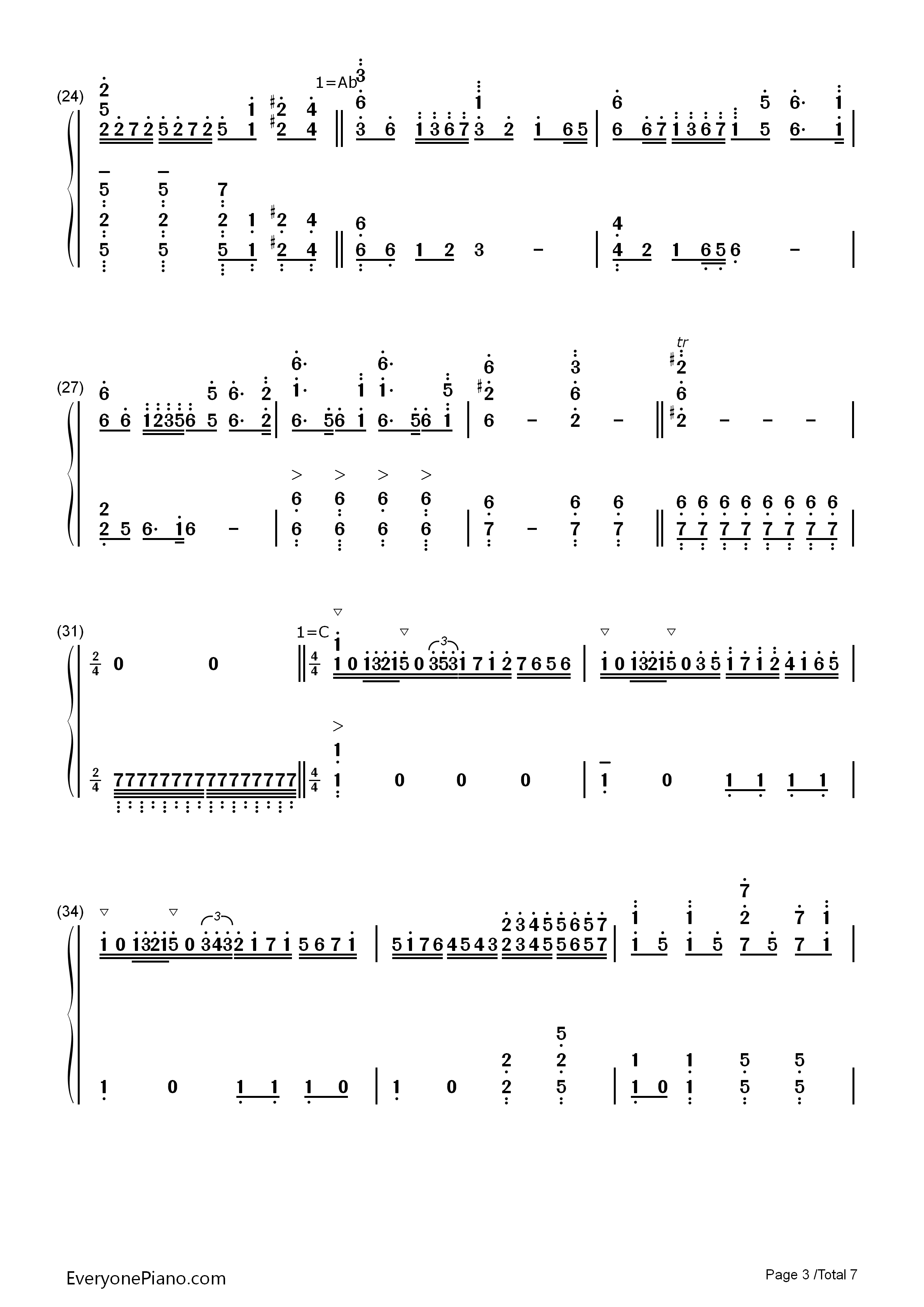 See_You_Tomorrow钢琴简谱_John_Powell演唱