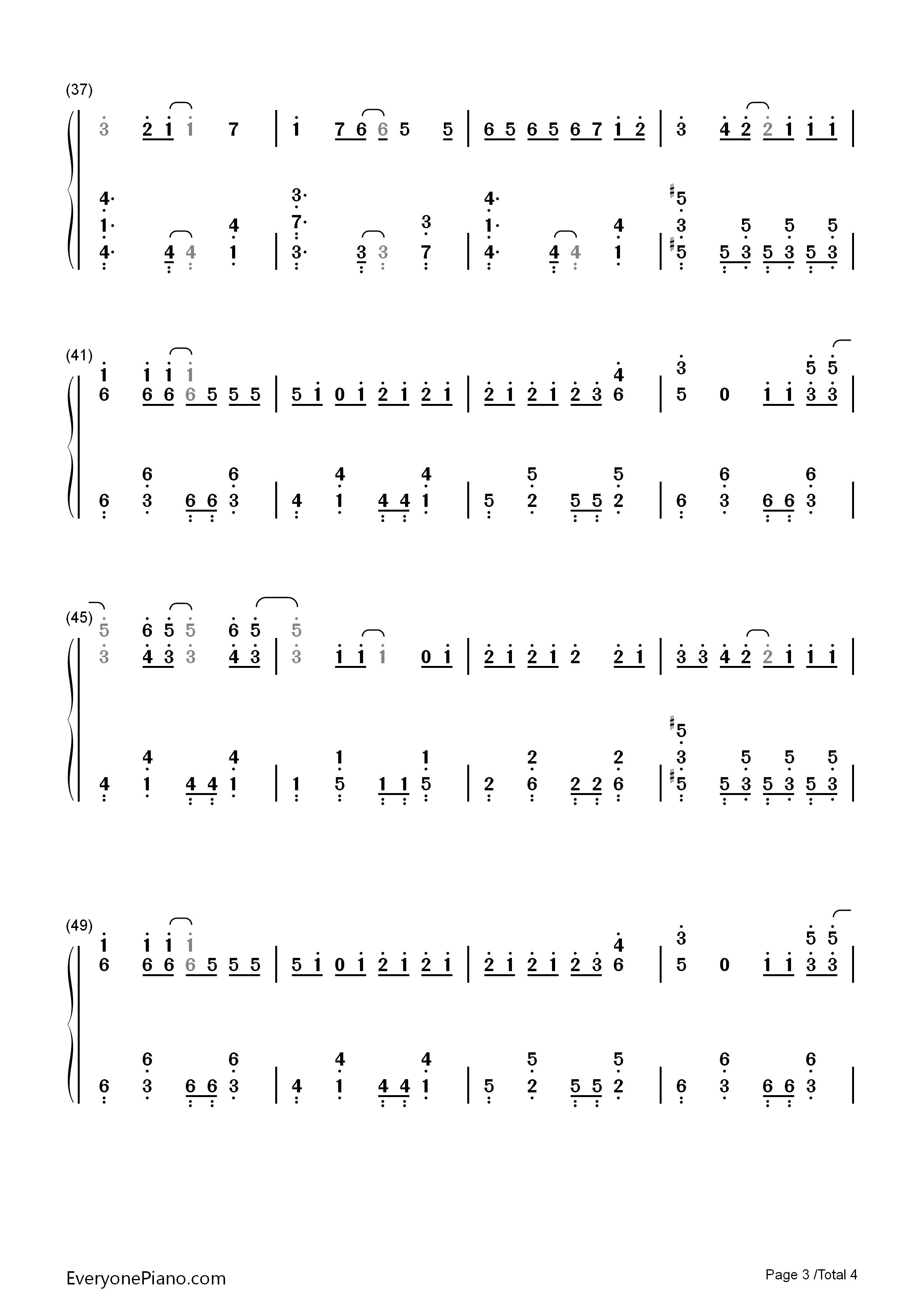 LEO钢琴简谱_tacica演唱