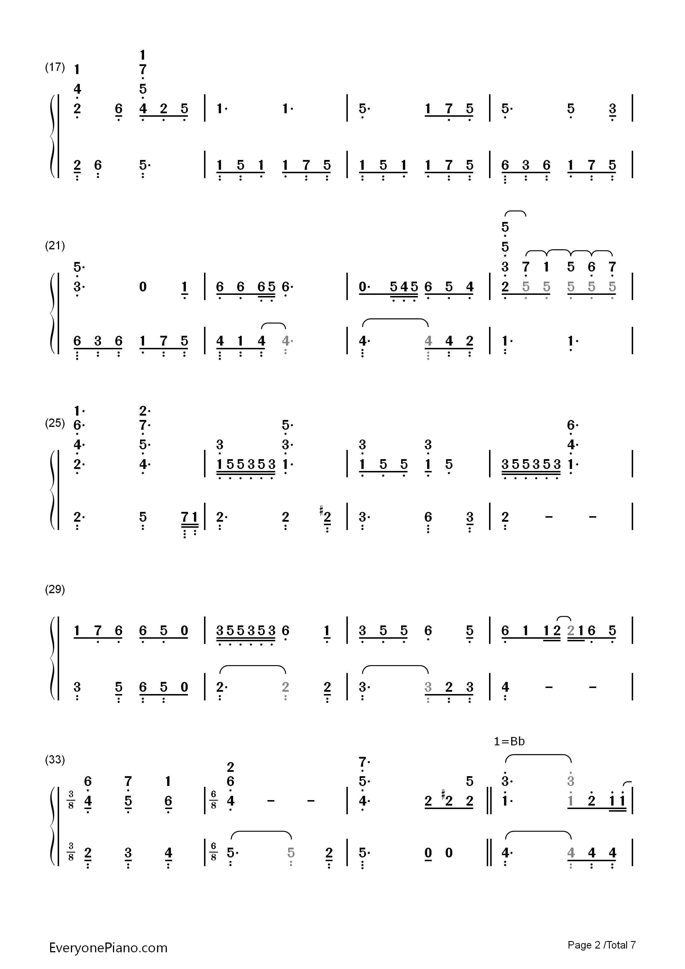 I_Have_Nothing钢琴简谱_Whitney_Houston演唱