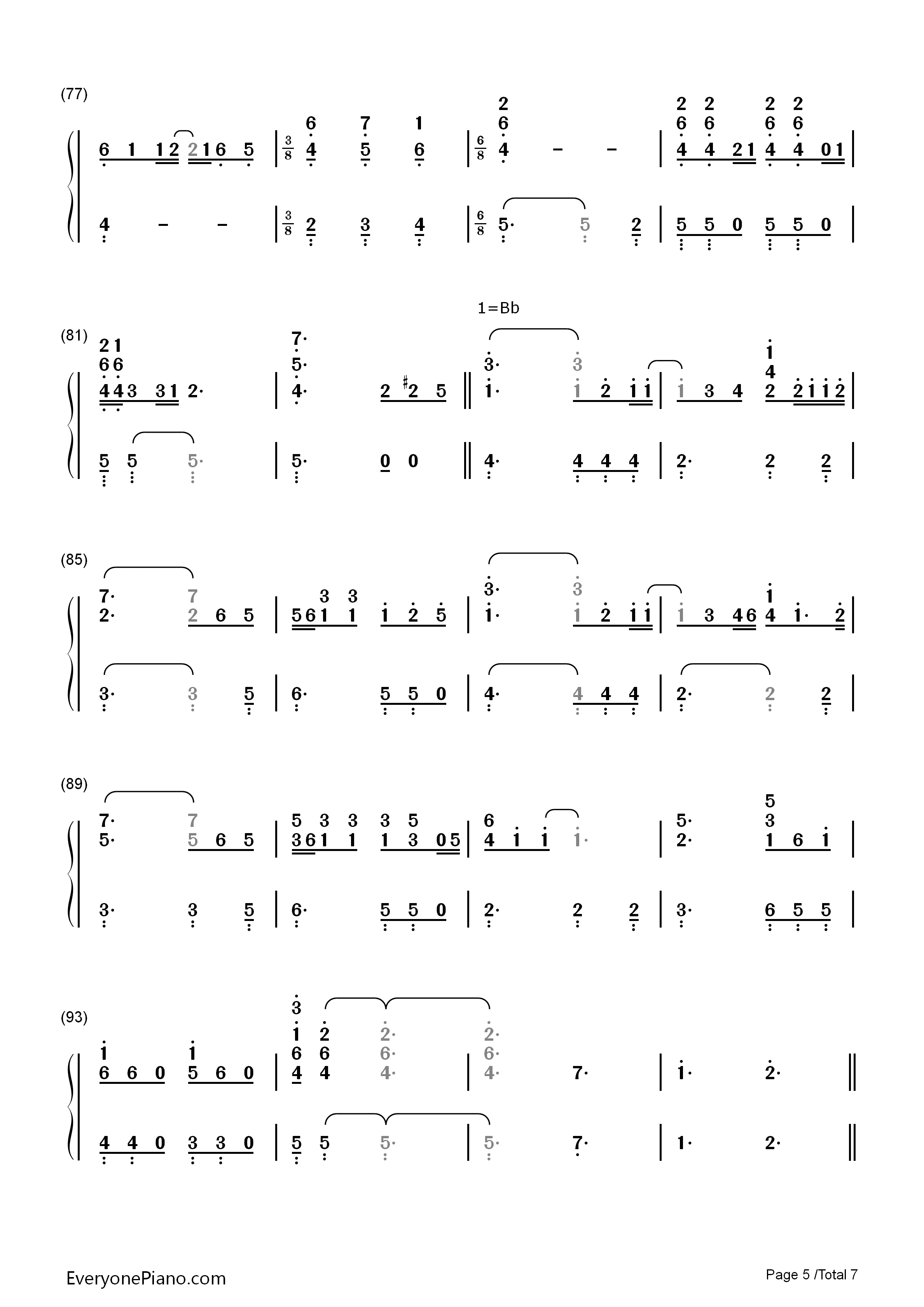 I_Have_Nothing钢琴简谱_Whitney_Houston演唱