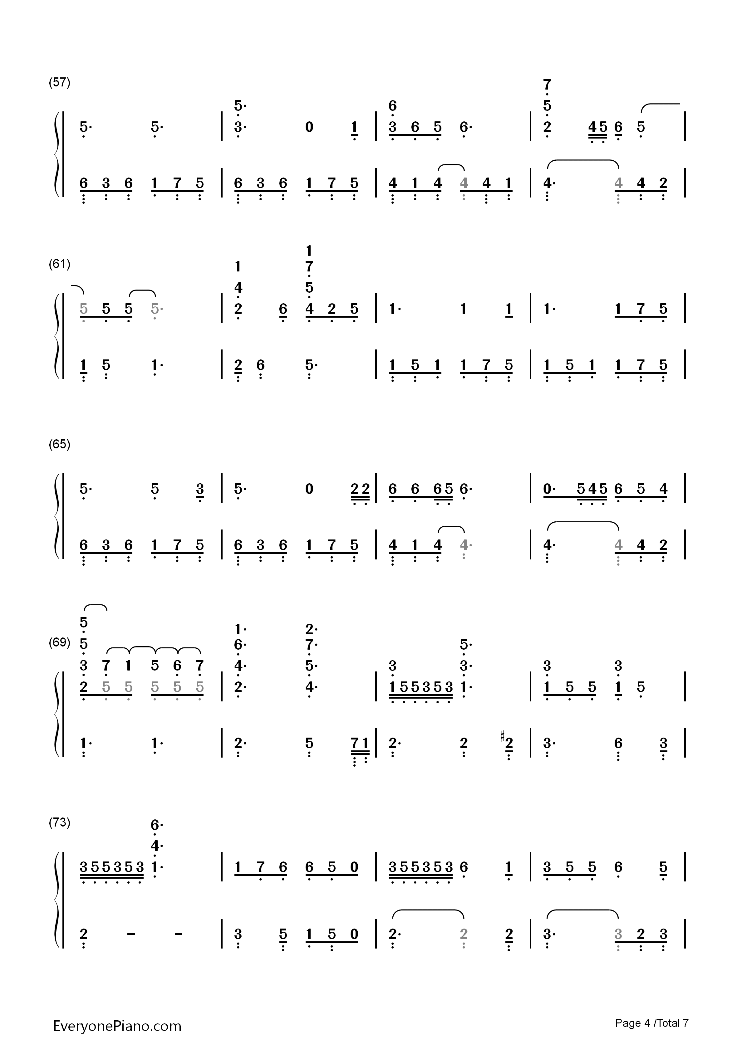 I_Have_Nothing钢琴简谱_Whitney_Houston演唱