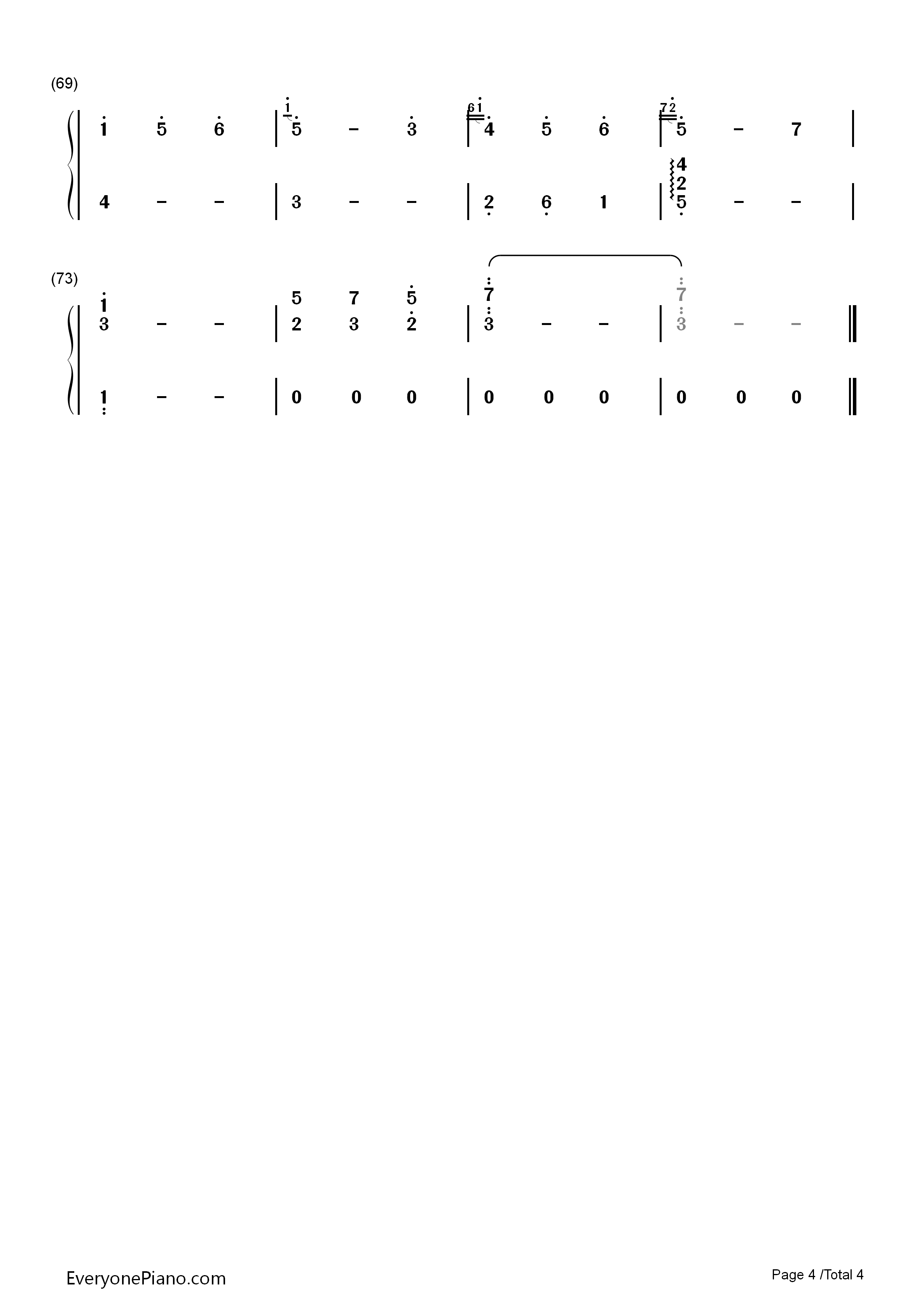 栀子花开钢琴简谱_何炅__Angela演唱