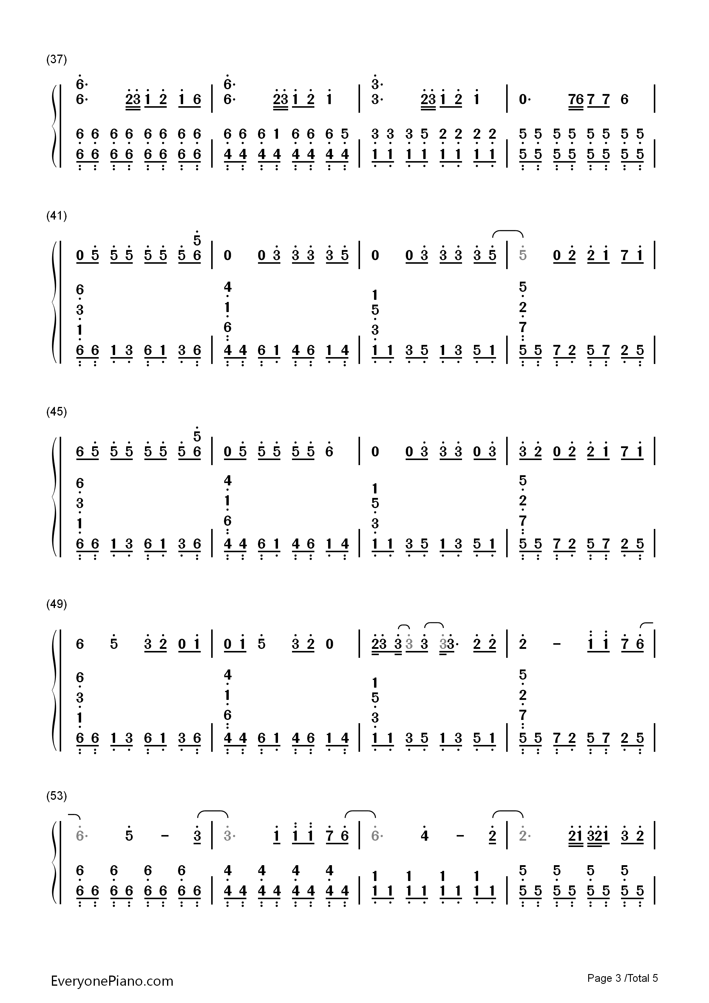 Love_Will_Remember钢琴简谱_Selena_Gomez演唱