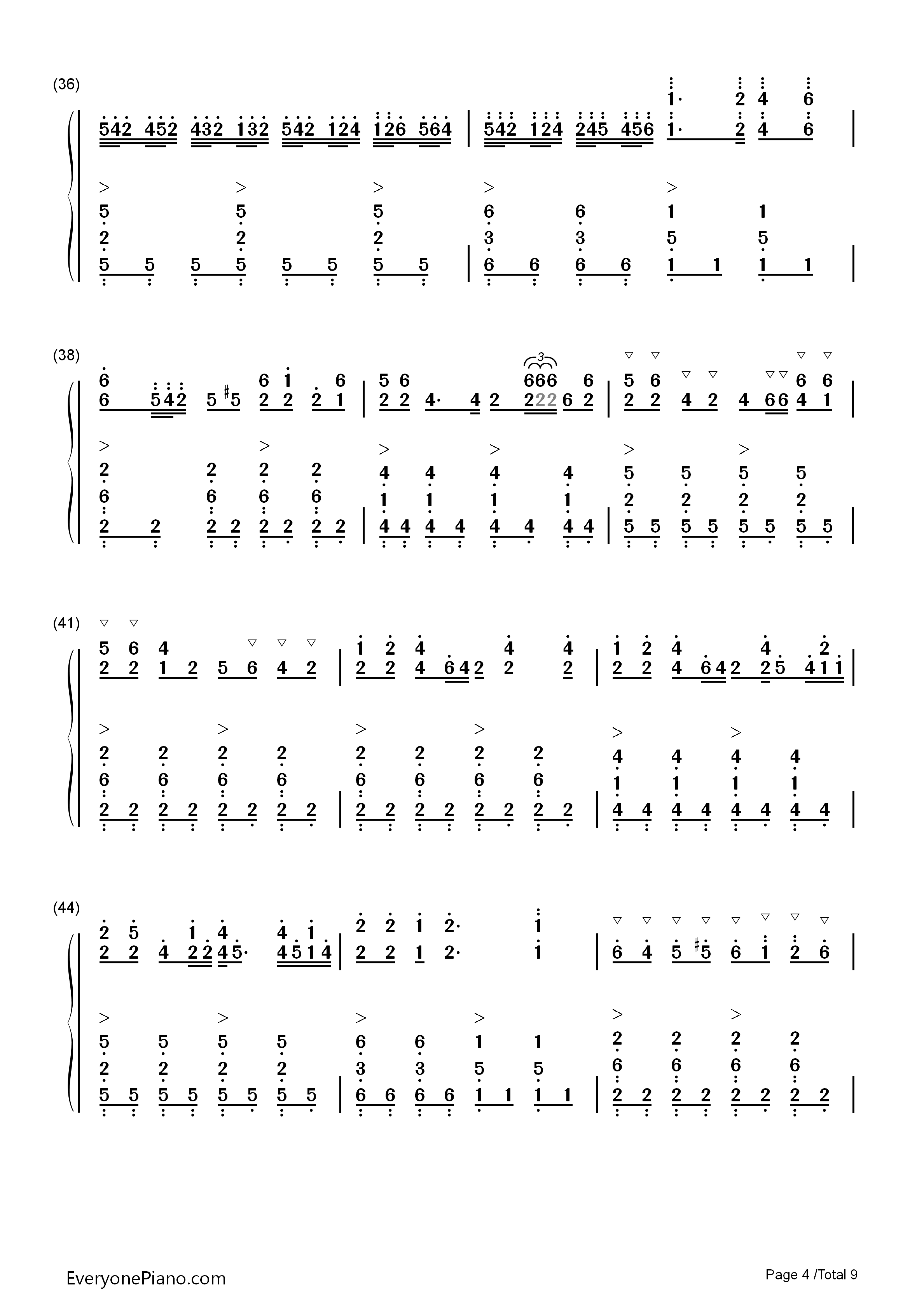 普通DISCO钢琴简谱_洛天依_言和演唱